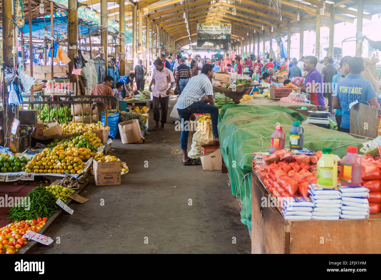 COLOMBO, SRI LANKA - 26 JUILLET 2016 : Fédération du marché des travailleurs autonomes à Colombo, Sri Lanka Banque D'Images