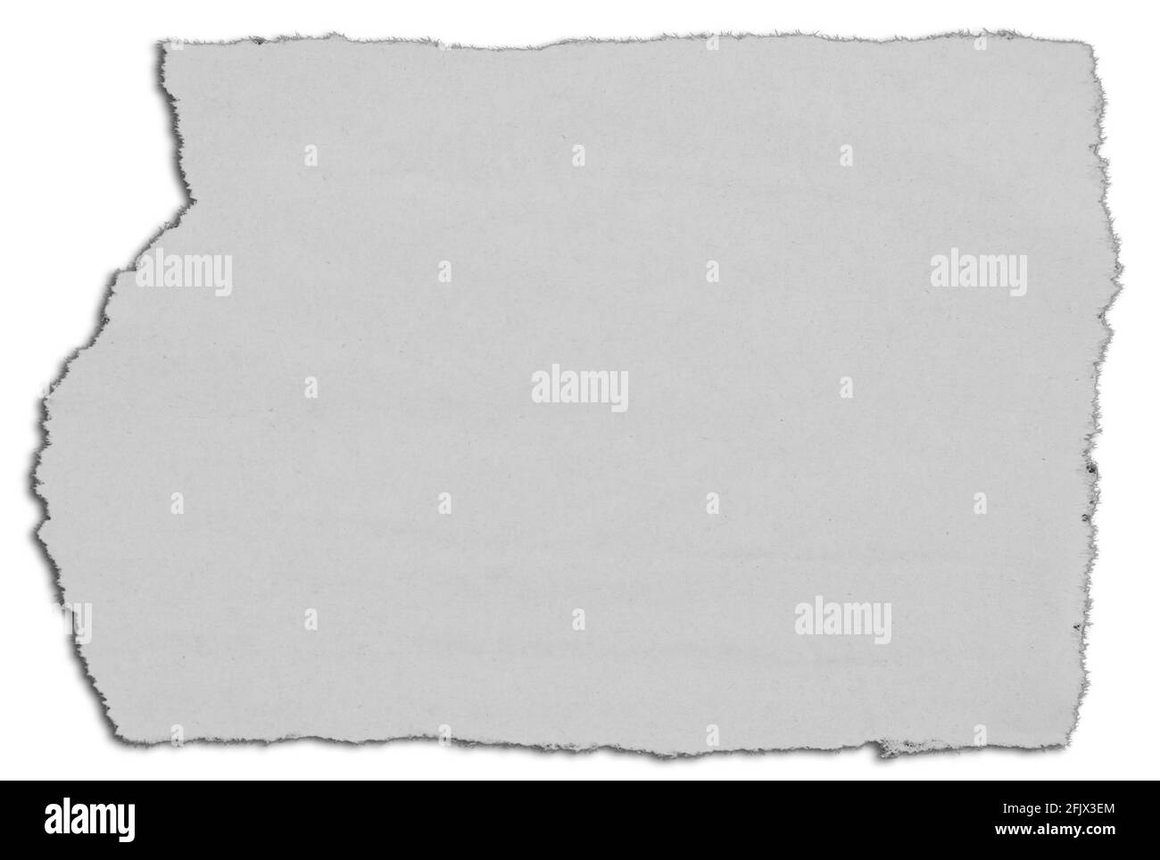 Un morceau de papier déchiré Banque D'Images