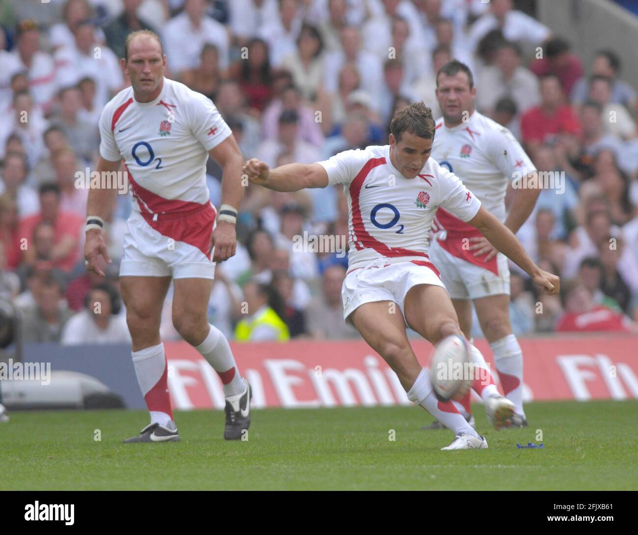 ANGLETERRE V FRANCE À TWICKENHAM. OLLY BARKLEY 11/8/2007 PHOTO DAVID ASHDOWN Banque D'Images