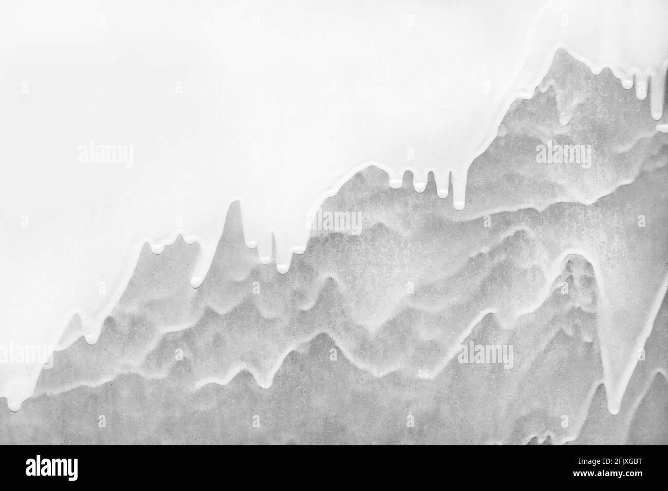 Blanc lumière peinture abstrait design art motif mur texture surface arrière-plan. Banque D'Images