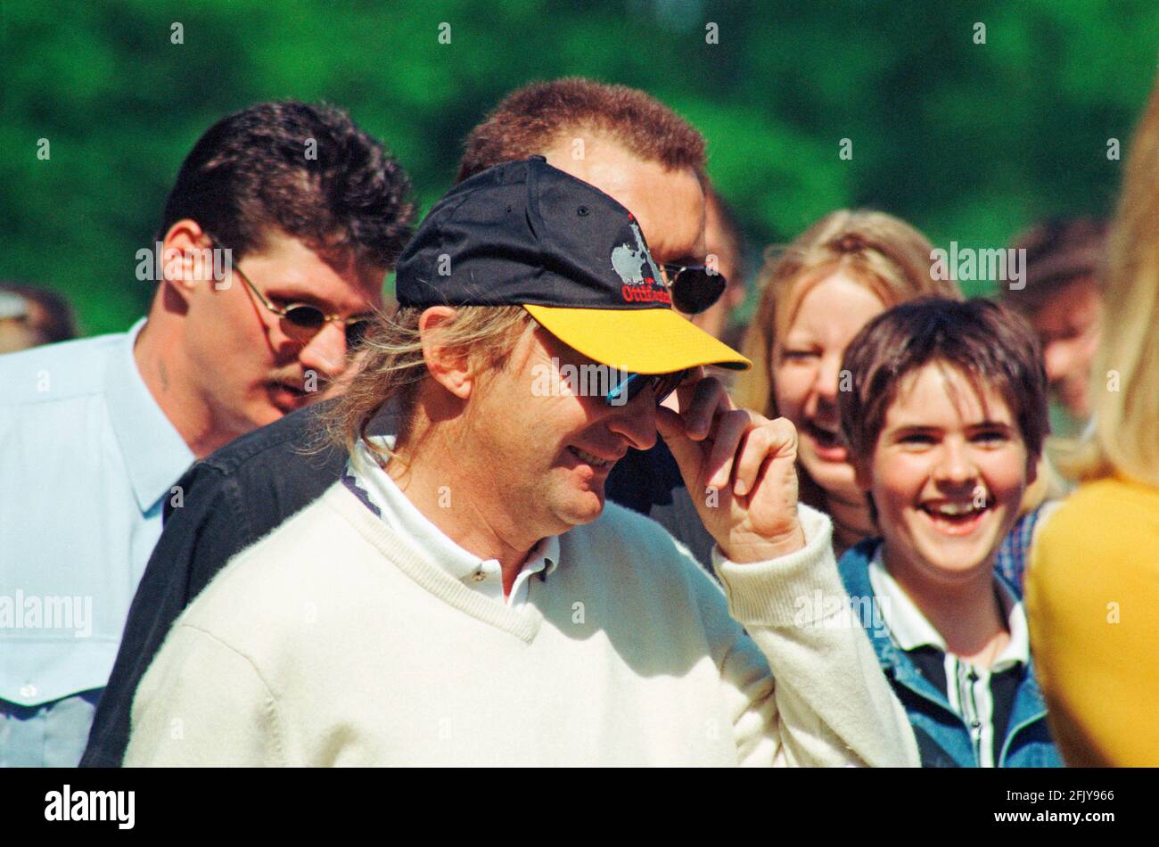 Comédien Otto Waalkes, à l'occasion d'un match-bénéfice organisé par le club sportif LSK, 17 mai 1998, Lüneburg, Basse-Saxe, Allemagne Banque D'Images