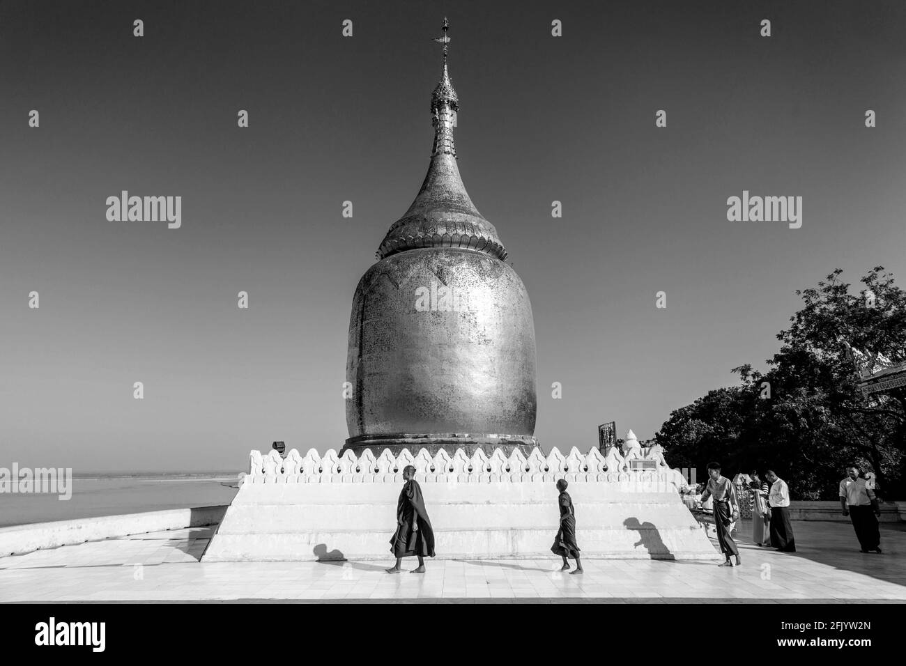 BU Paya, Bagan, région de Mandalay, Myanmar. Banque D'Images
