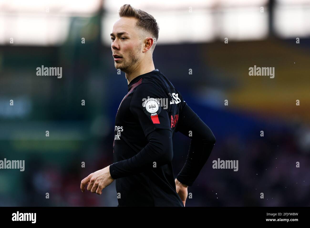 Farum, Danemark. 26 avril 2021. Joel Andersson (6) du FC Midtjylland vu pendant le match 3F Superliga entre le FC Nordsjaelland et le FC Midtjylland en droit de Dream Park à Farum. (Crédit photo : Gonzales photo/Alamy Live News Banque D'Images