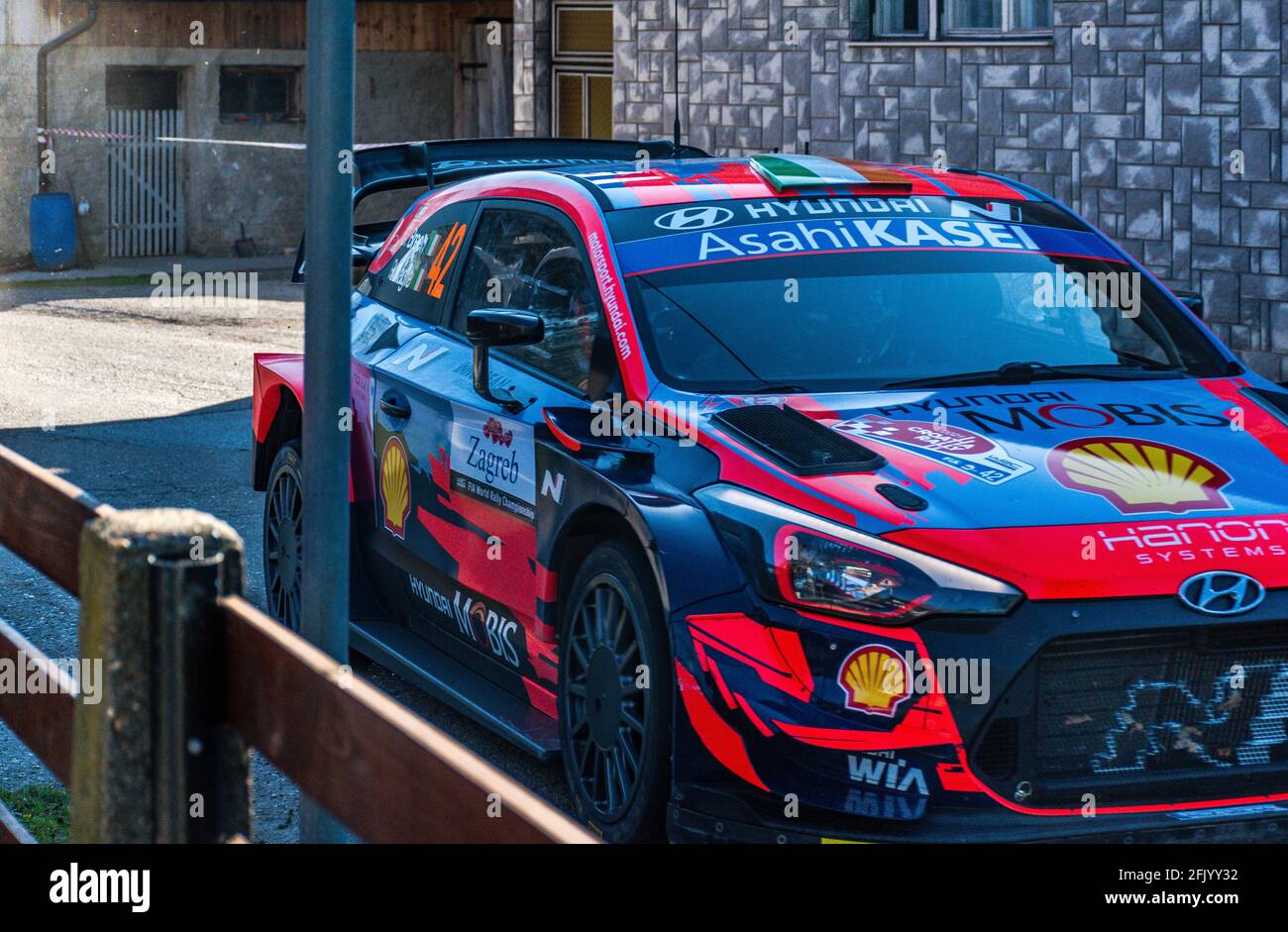 Rassemblement WRC Croatie en Croatie, dans le comté de Zagreb et Karlovac, du 23 au 25 avril Banque D'Images