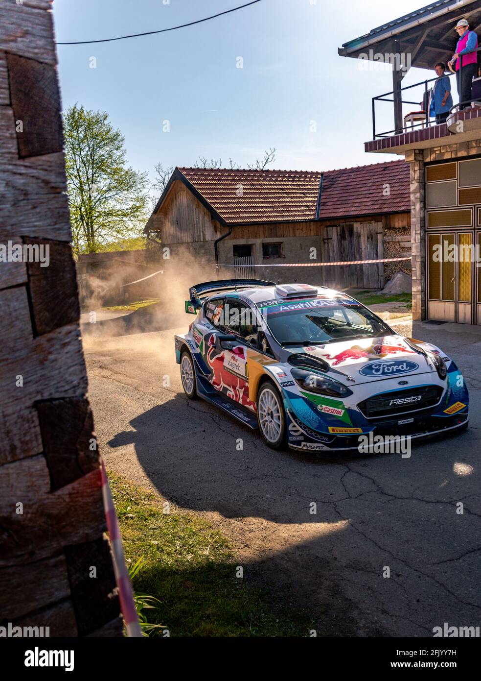Rassemblement WRC Croatie en Croatie, dans le comté de Zagreb et Karlovac, du 23 au 25 avril Banque D'Images