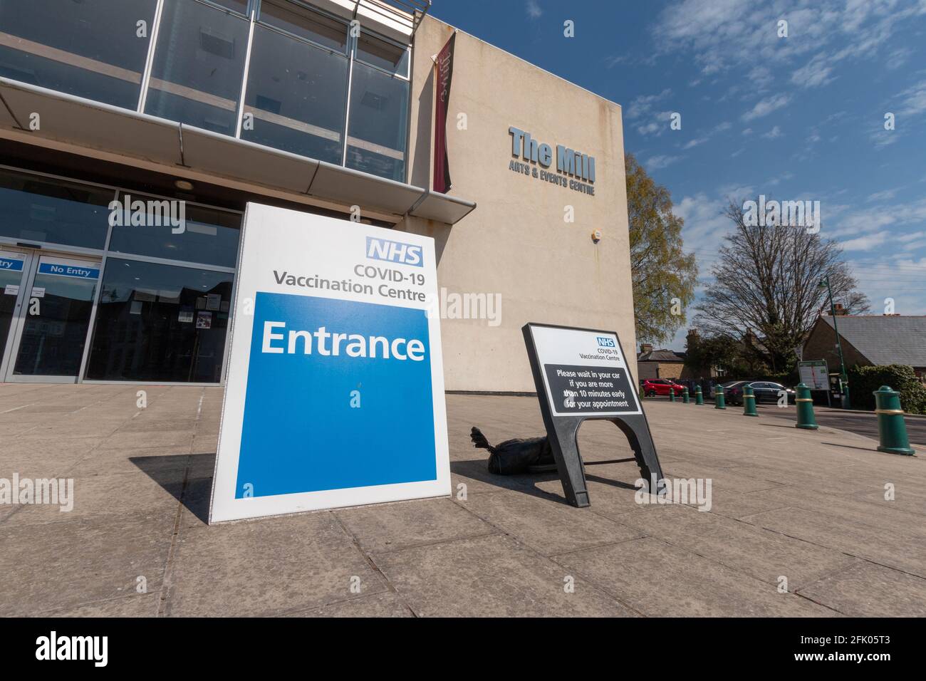 Salle Rayleigh Mill, centre d'essais Covid Banque D'Images