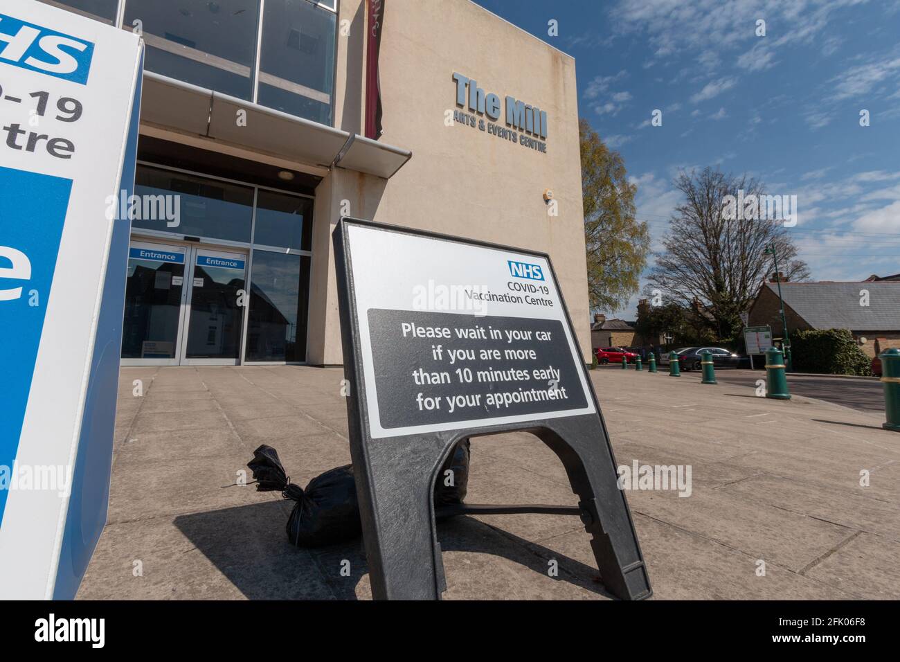 Salle Rayleigh Mill, centre d'essais Covid Banque D'Images