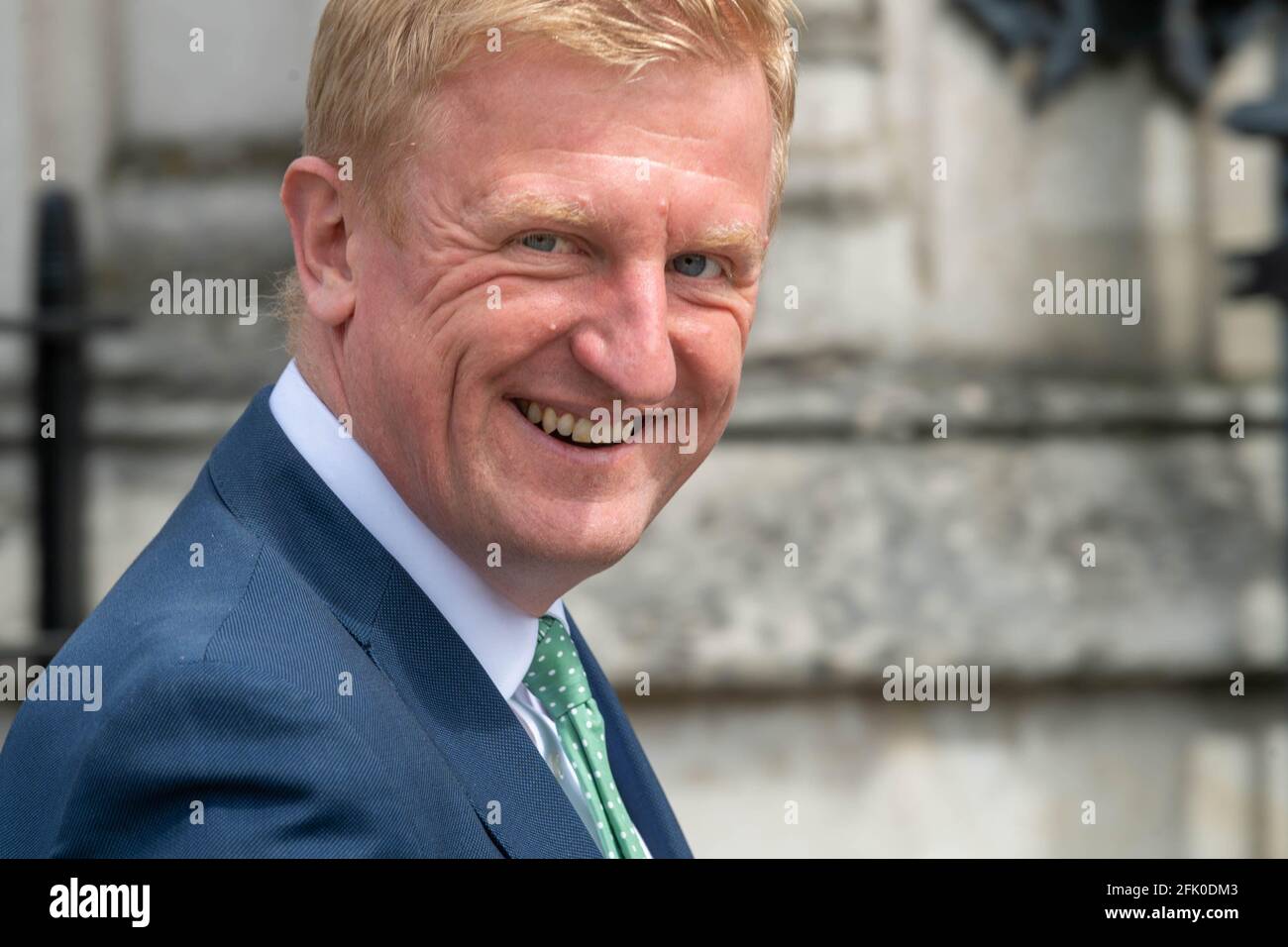 Londres, Royaume-Uni. 27 avril 2021. Oliver Dowden, député de Hertsmere et secrétaire à la Culture, arrive à la Chambre des communes, crédit : Ian Davidson/Alay Live News Banque D'Images