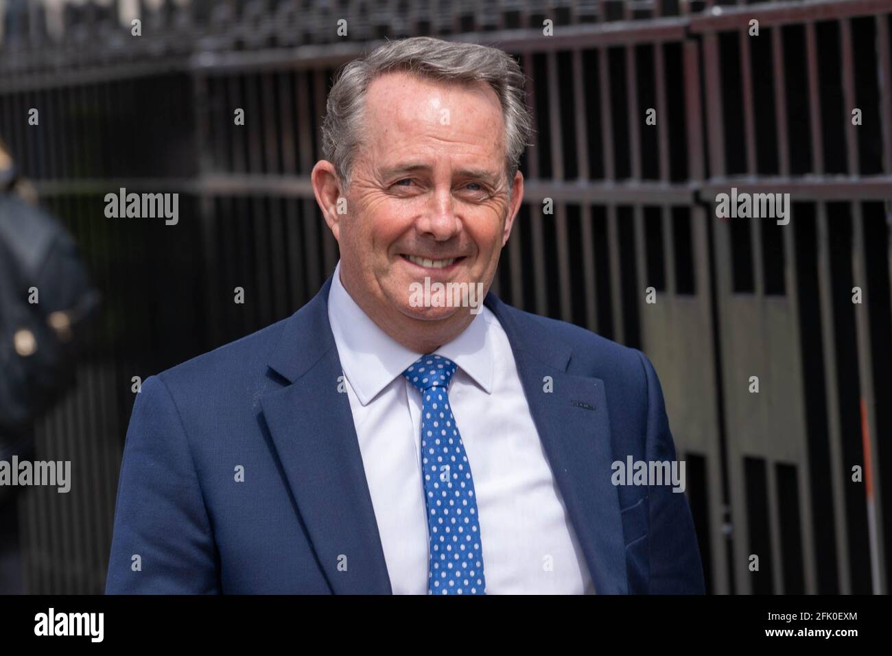 Londres, Royaume-Uni. 27 avril 2021. Liam Fox, député conservateur de North Somerset ancien secrétaire à la Défense et au Commerce international, arrivant à la Chambre des communes, crédit : Ian Davidson/Alay Live News Banque D'Images