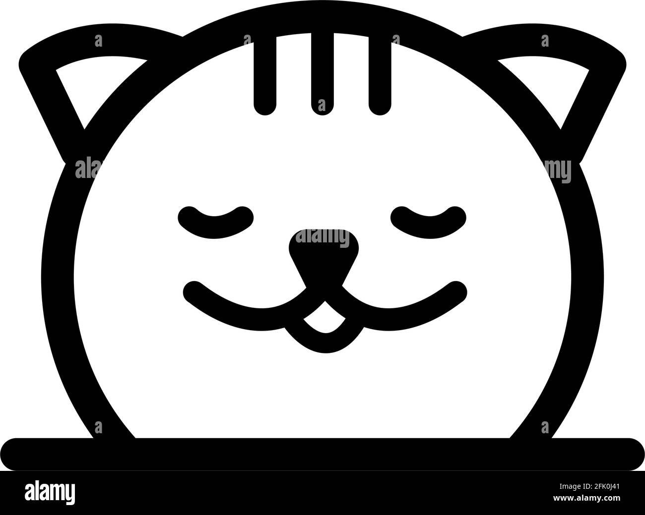 Concept minimal du logo vecteur Cat de l'hôtel acceptant les animaux. Vector pour animalerie, hôtel ou clinique vétérinaire. Illustration de Vecteur