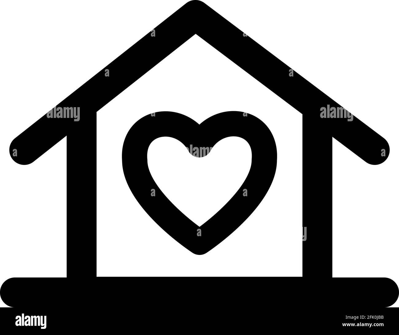 Concept minimal de logo ou d'icône d'hôtel pour animaux de compagnie. Vector pour animalerie, hôtel ou clinique vétérinaire. Illustration de Vecteur