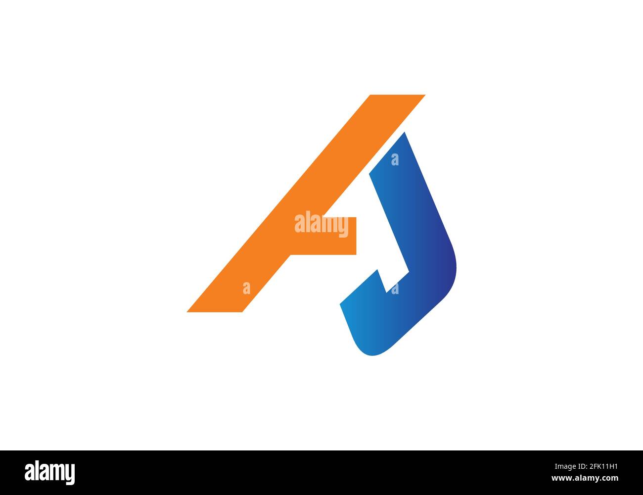 Une icône en forme de lettre J, symbole alphabétique graphique pour l'identité commerciale de l'entreprise Illustration de Vecteur