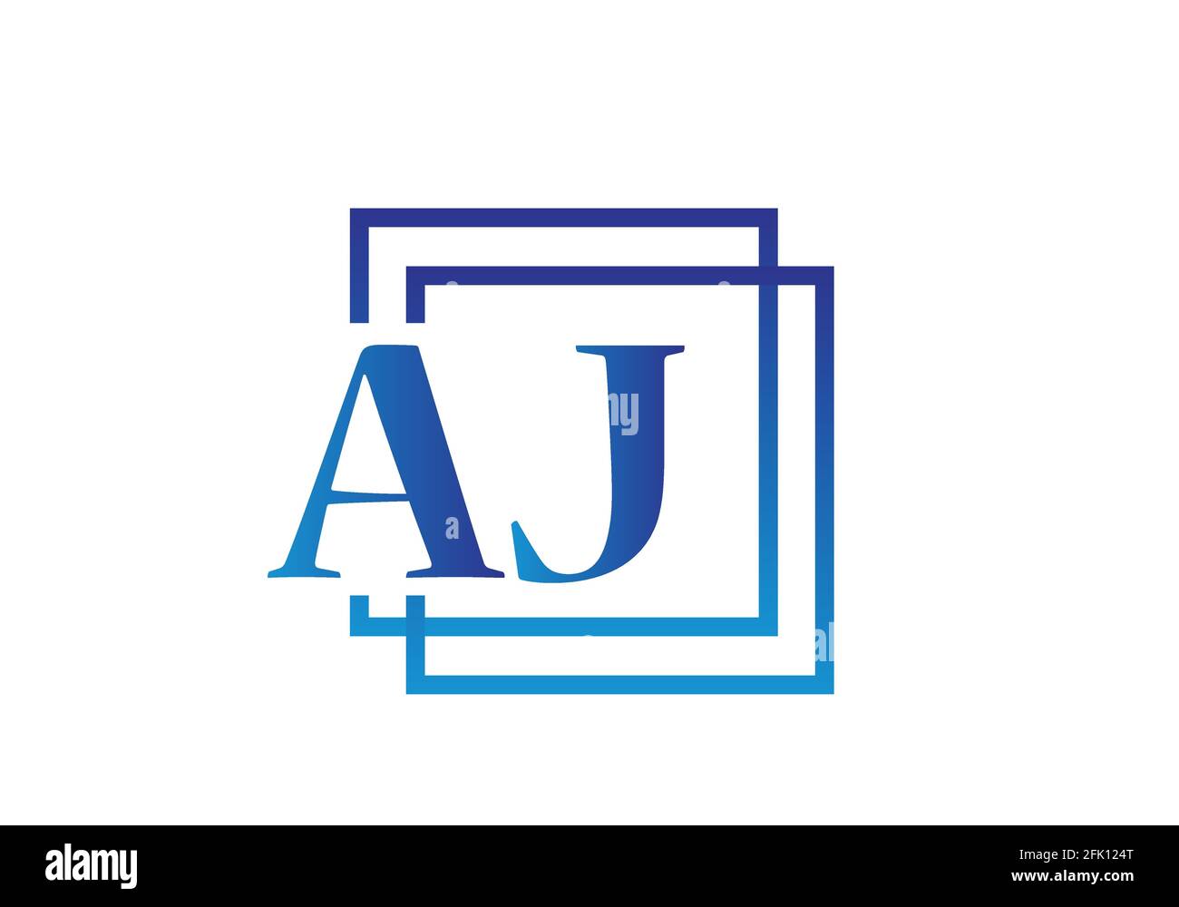 Une icône en forme de lettre J, symbole alphabétique graphique pour l'identité commerciale de l'entreprise Illustration de Vecteur