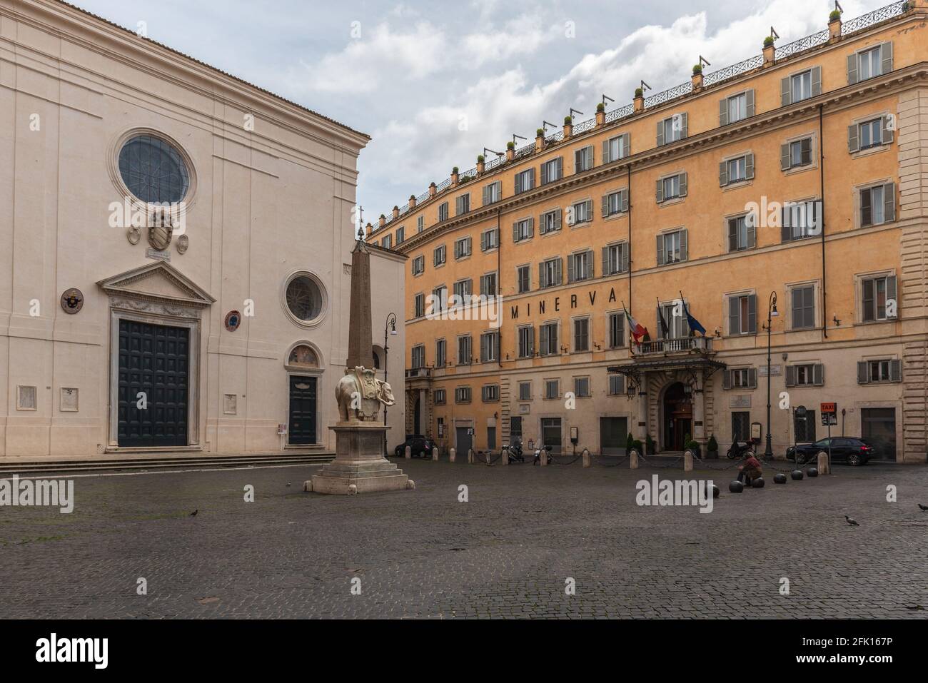 Place Piazza Minerva, Roma, Lazio, Italie, Europa Banque D'Images