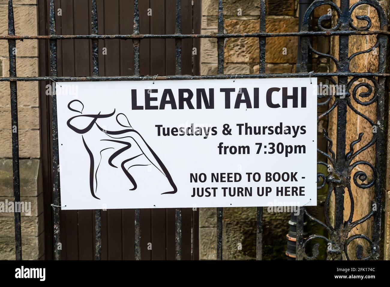 Apprenez le signe de Tai Chi, Royaume-Uni Banque D'Images