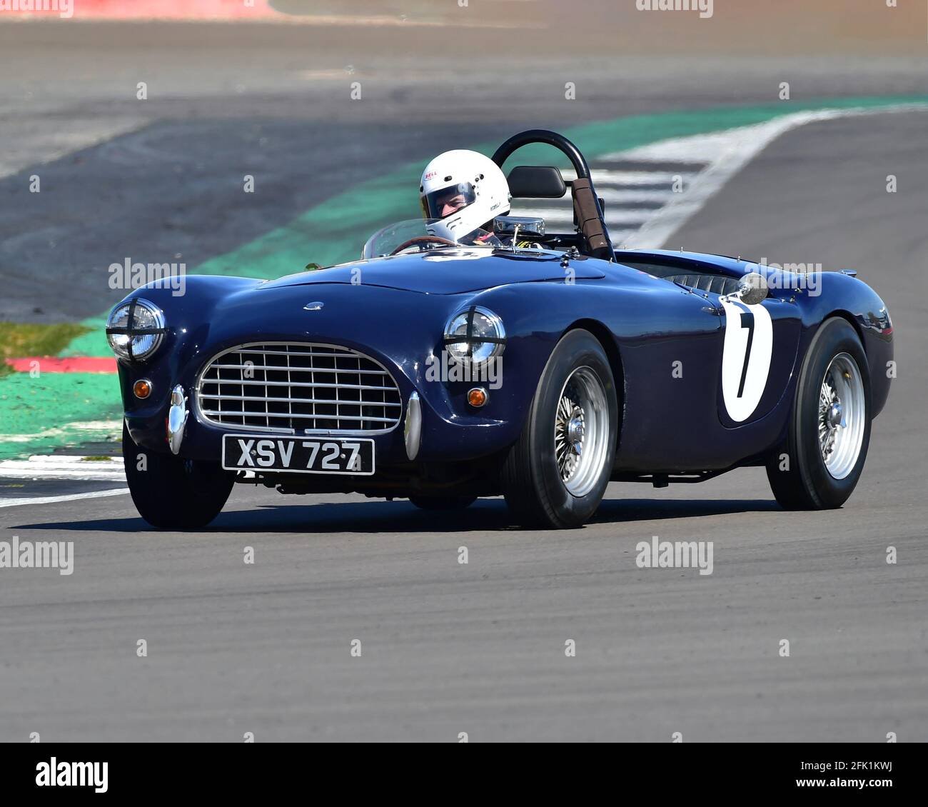 Justin Beckett, AC Ace Bristol, FISCAR Historic 50's, Hawthorn Trophy Cars, Hawthorn International et Tom Cole Trophies Race pour les courses sportives des années 1950 Banque D'Images