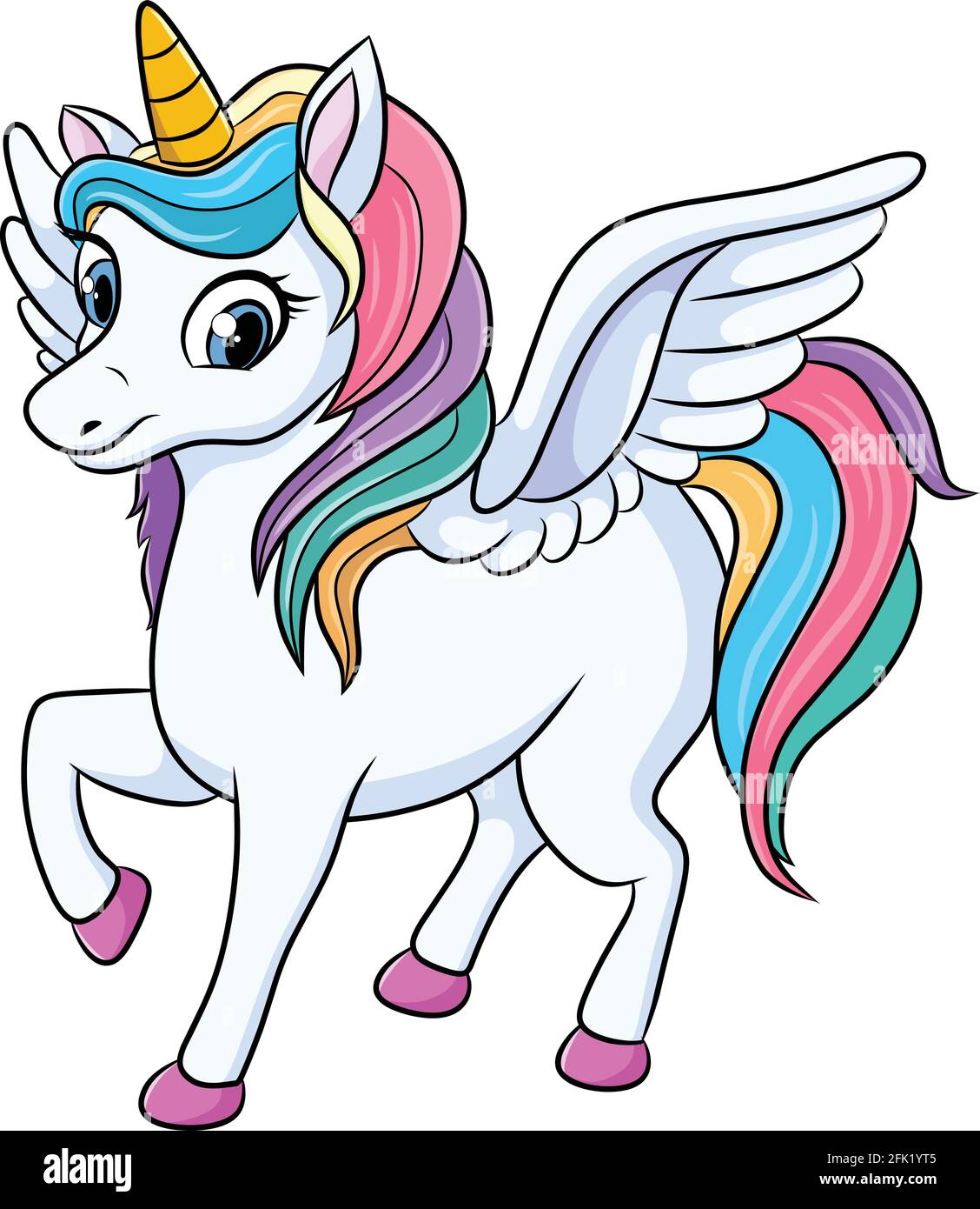 Jolie illustration de dessin animé coloré Unicorn Image Vectorielle Stock - Alamy Jolie illustration de dessin animé coloré Unicorn Image Vectorielle Stock - Alamy