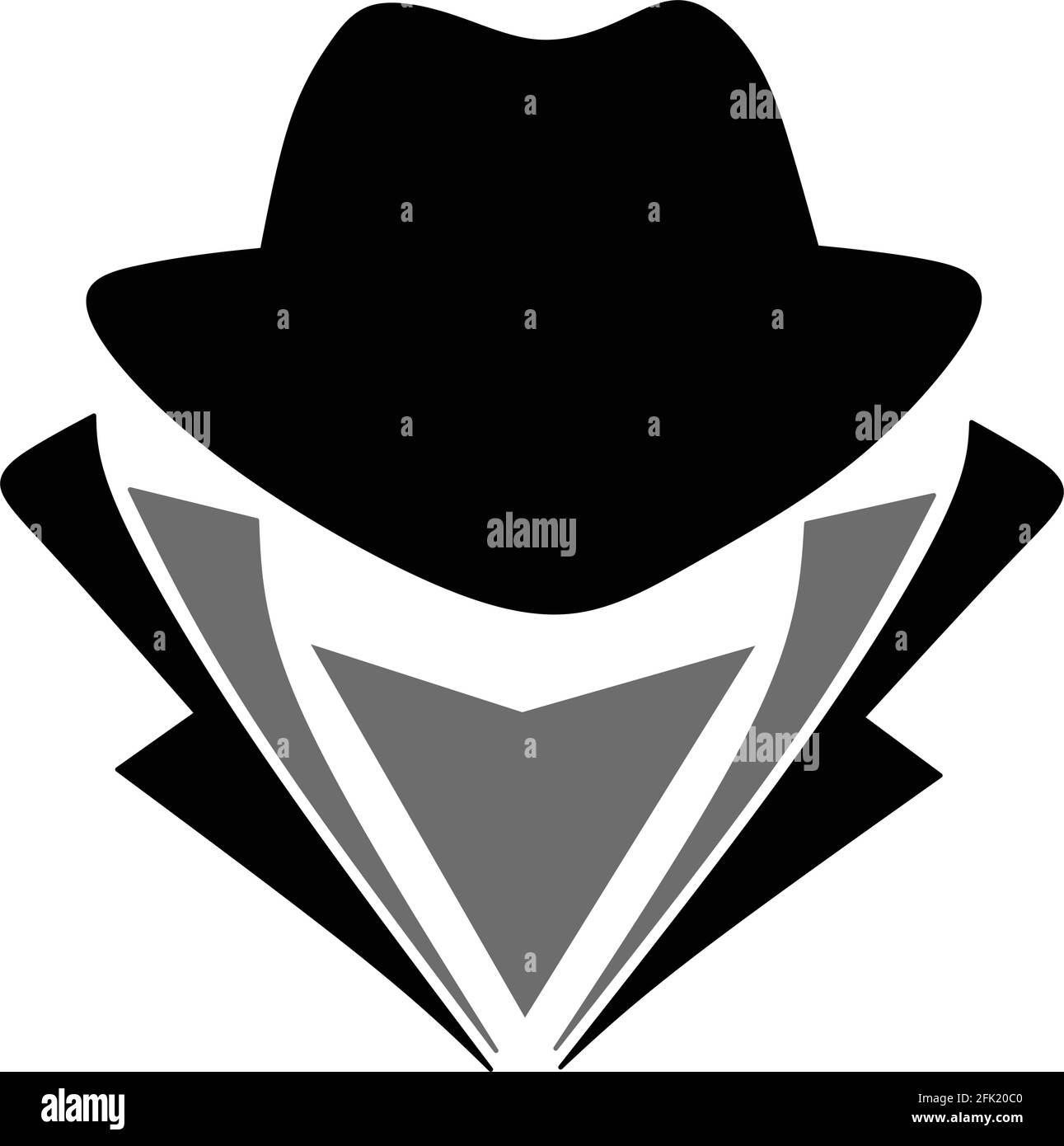 Illustration du concept créatif du logo SPY Illustration de Vecteur