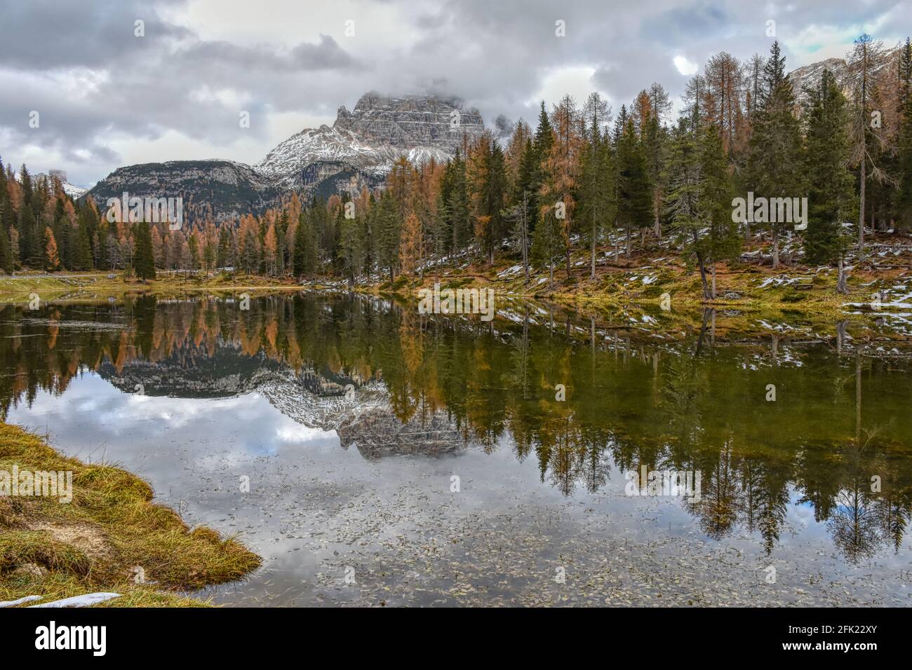 Zinnen, 3 Zinnen, Italie, Belluno, Südtirol, hiver, Herbst, See, Bergsee, Alpen, Lago d'Antorno, Antorno, Antornosee, Bergsee, Späth Banque D'Images