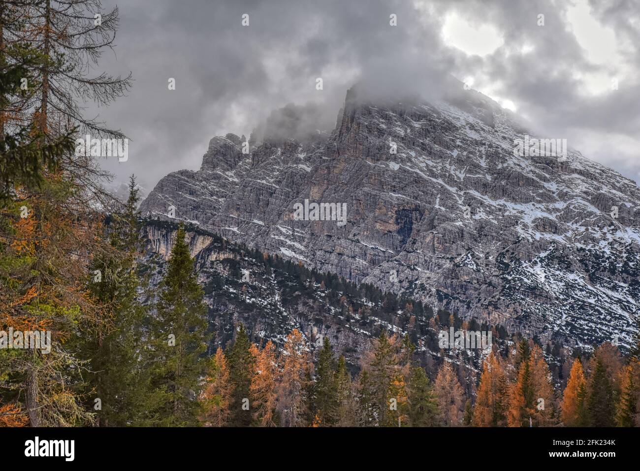 Zinnen, 3 Zinnen, Italie, Belluno, Südtirol, hiver, Herbst, See, Bergsee, Alpen, Lago d'Antorno, Antorno, Antornosee, Bergsee, Späth Banque D'Images