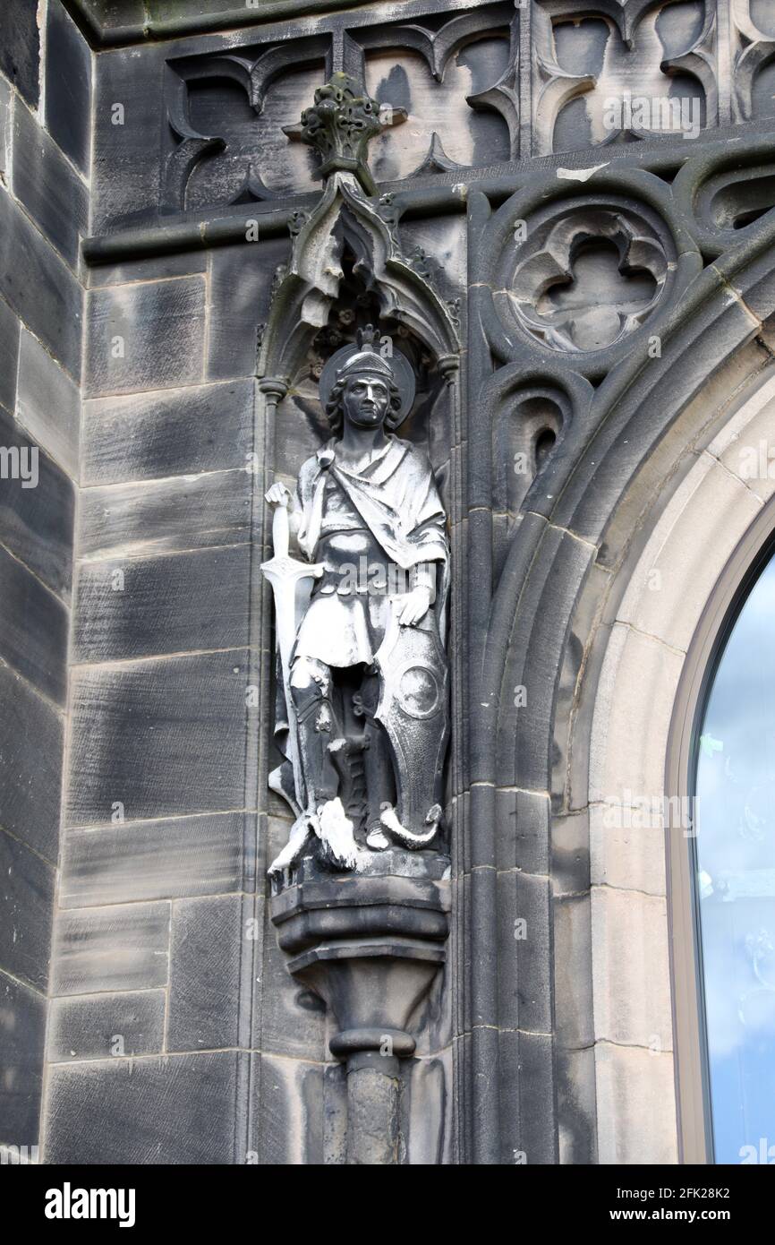 Église Saint-Michel et tous les Anges à Macclesfield in Cheshire Banque D'Images