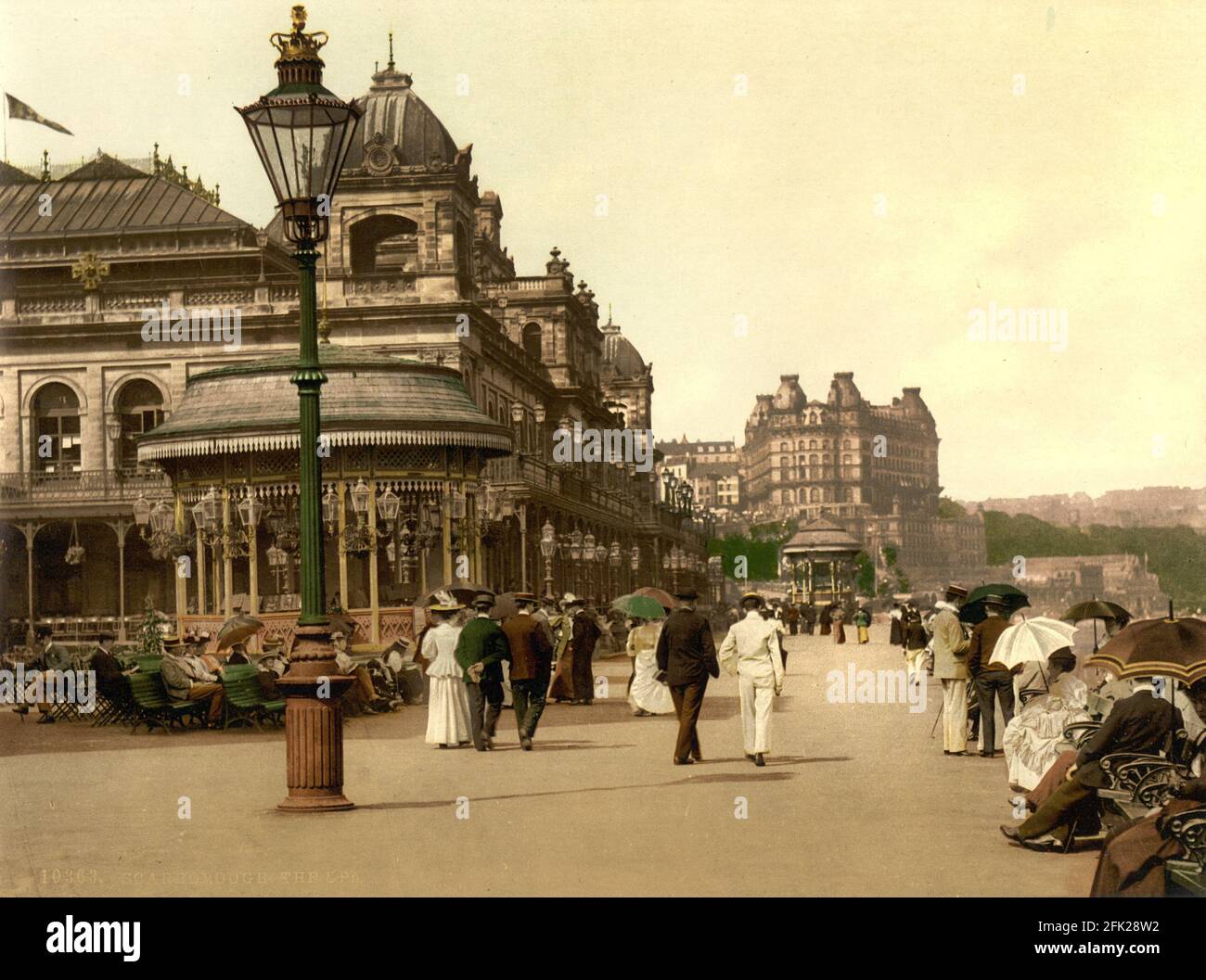 Scarborough Spa dans le Yorkshire vers 1890-1900 Banque D'Images