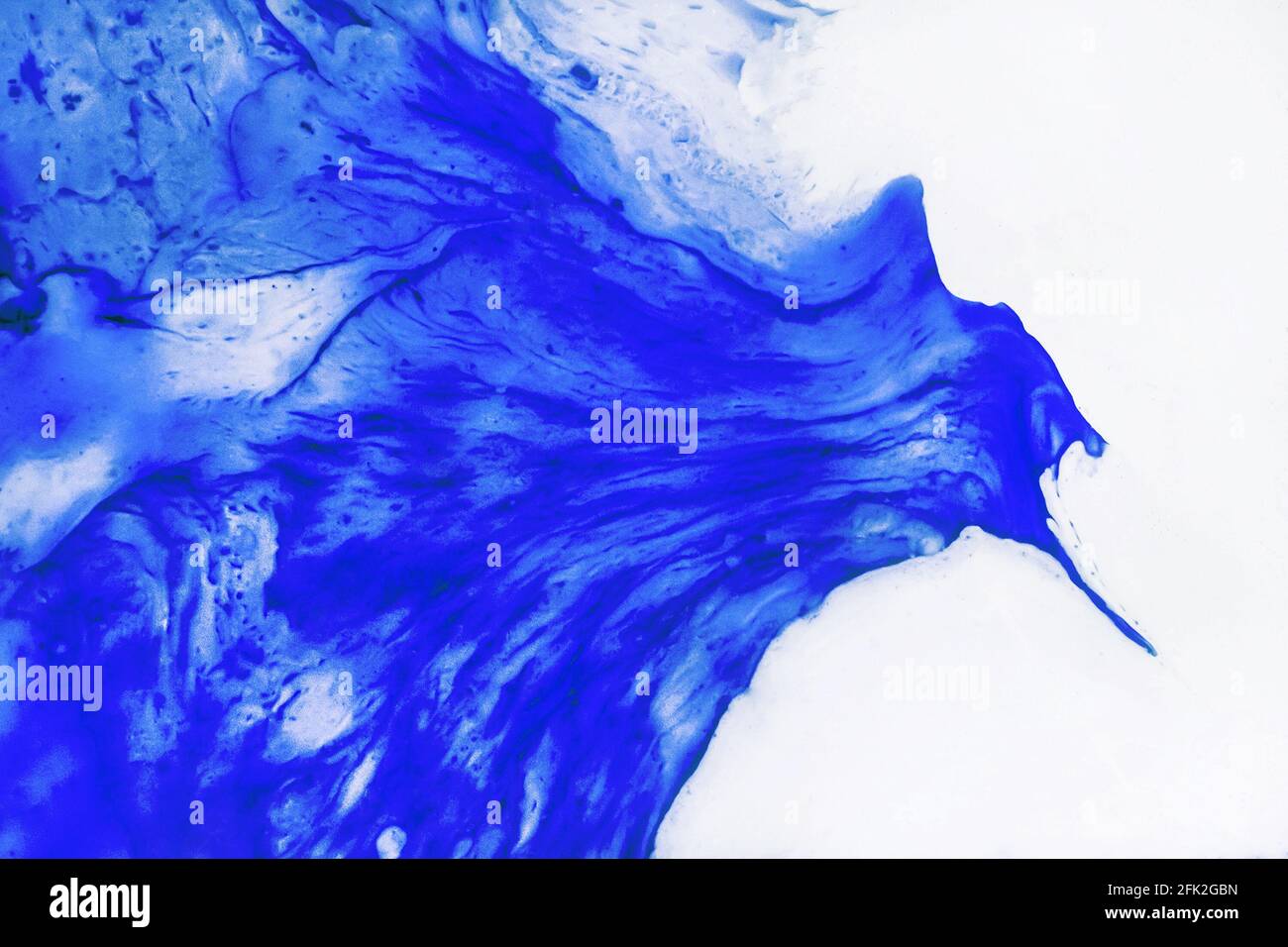 Peinture claire bleue et blanche motif abstrait de l'huile, fond de texture. Banque D'Images