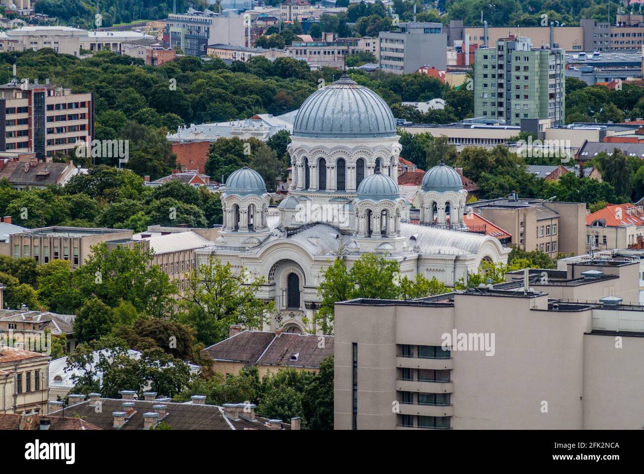 L'église Saint Michel Archange à Kaunas, Lituanie Banque D'Images