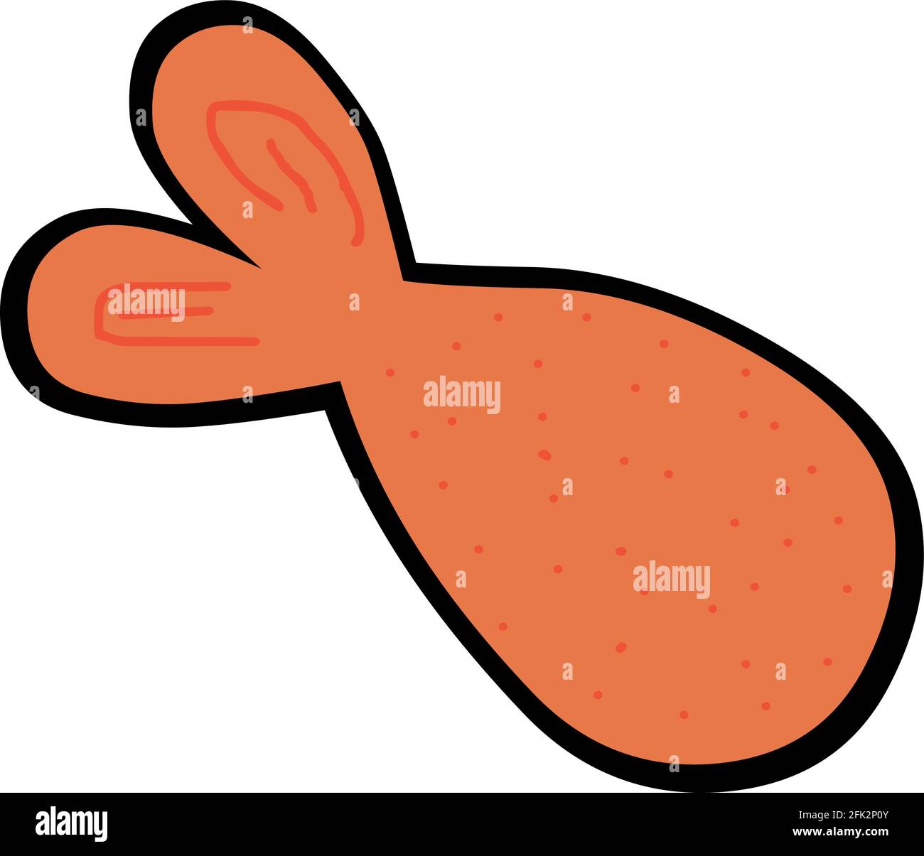 Illustration vectorielle de la bande dessinée abstraite de poisson Illustration de Vecteur