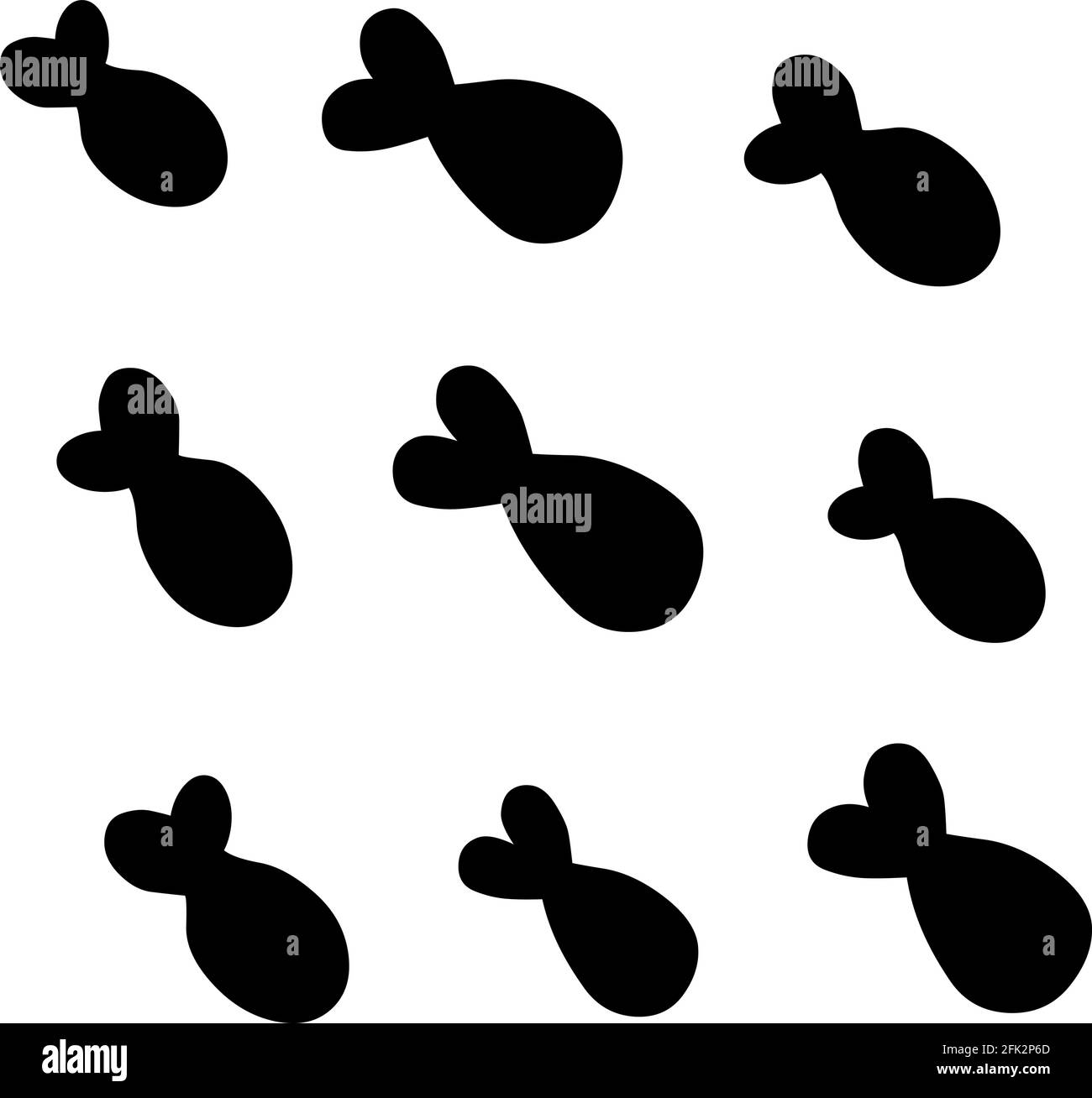 Illustration vectorielle de la silhouette d'un arrière-plan abstrait de la cielle des poissons Illustration de Vecteur