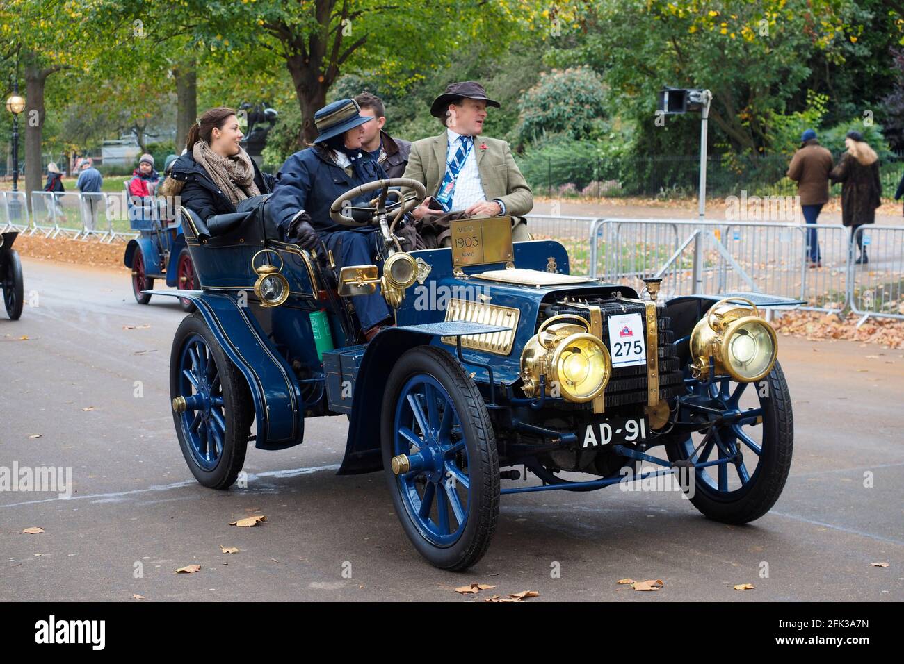 De Londres à Brighton Vintage et Veteran car Run Banque D'Images