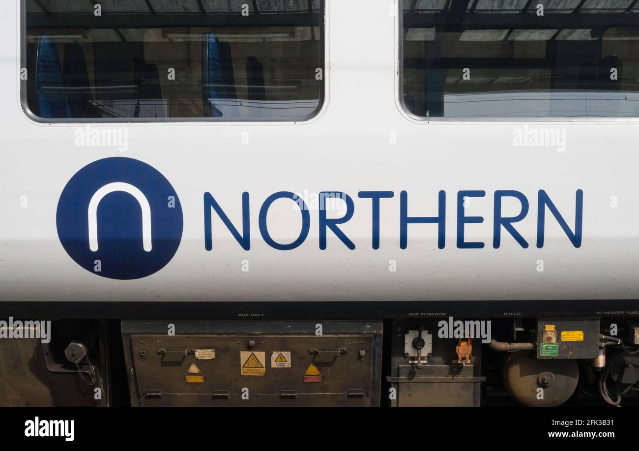 Logo ou marque de Northern Rail, Angleterre, Royaume-Uni Banque D'Images