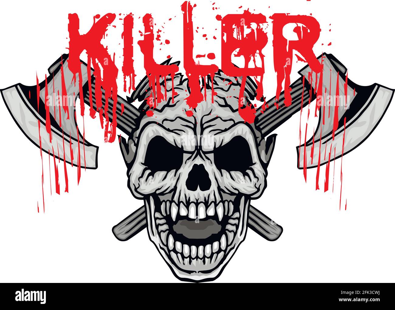 Inscrivez-gothique avec tête de mort, grunge vintage design t shirts Illustration de Vecteur