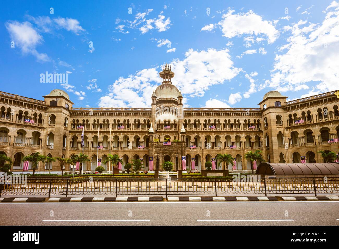 Façade du bâtiment de l'administration ferroviaire situé à kuala lumpur, malaisie Banque D'Images