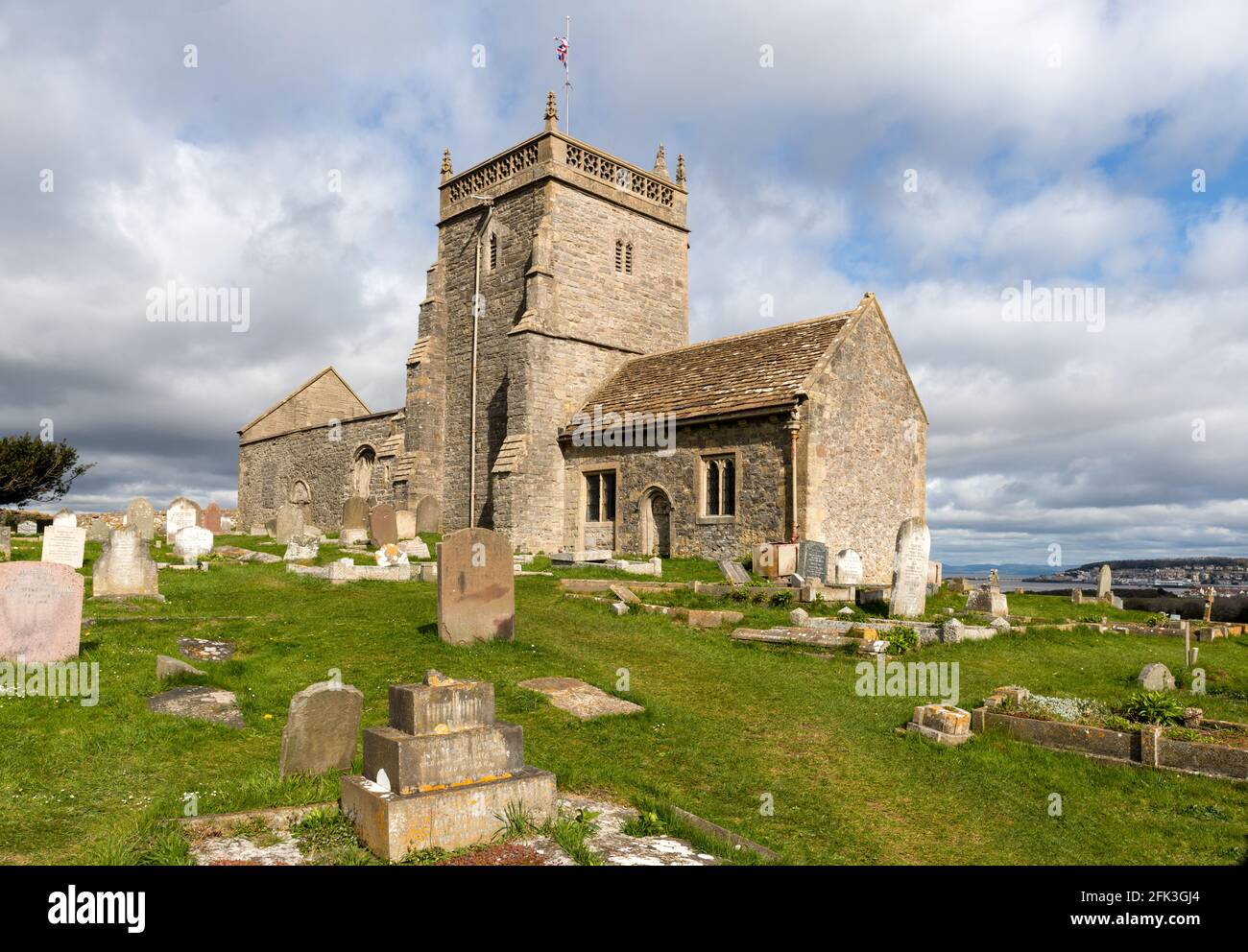 Église Saint-Nicolas, Weston-Super-Mare Banque D'Images