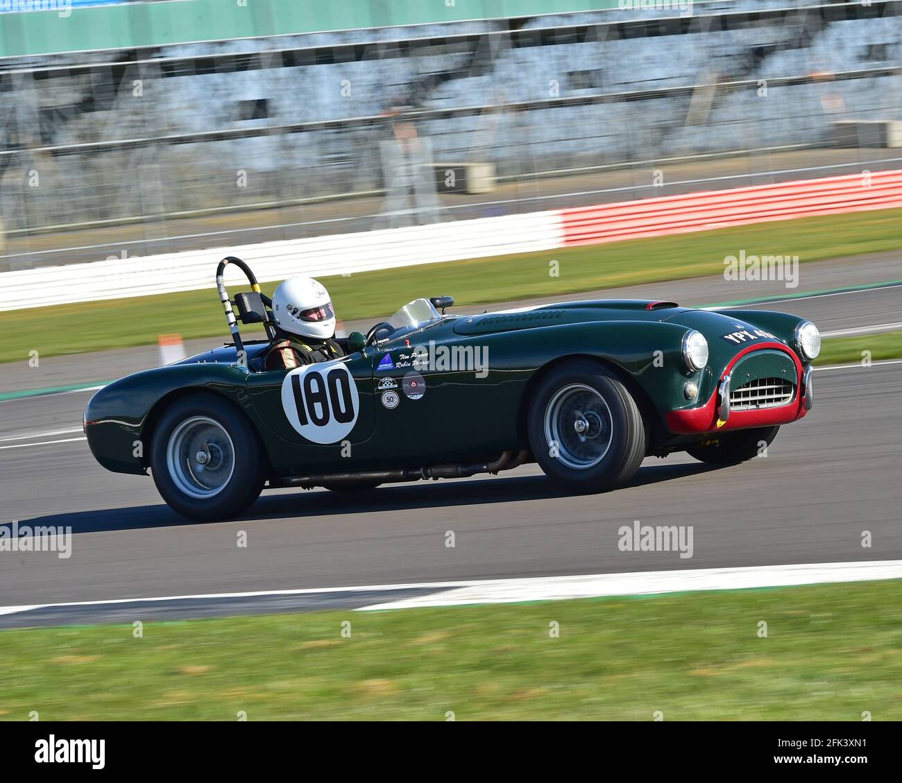 Tim Pearce, AC Ace Bristol, FISCAR Historic 50's, Hawthorn Trophy Cars, Hawthorn International et Tom Cole Trophies Race pour les courses de sports des années 1950 et Banque D'Images