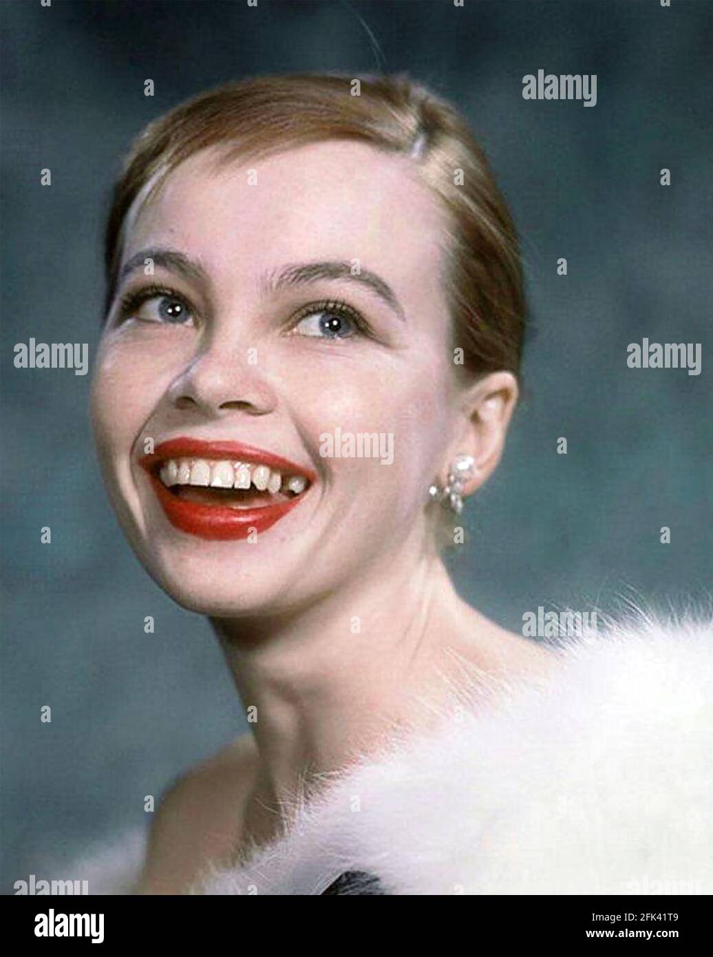 LESLIE CARON actrice et danseuse franco-américaine vers 1955 Banque D'Images