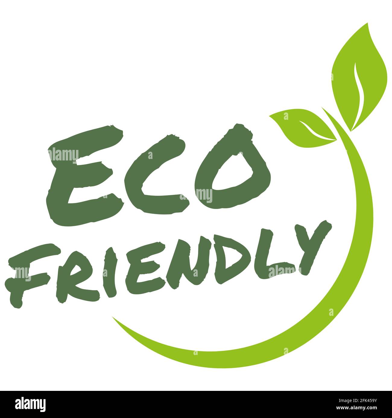 fichier vectoriel eps timbre rond vert moderne avec feuilles, texte écologique Illustration de Vecteur