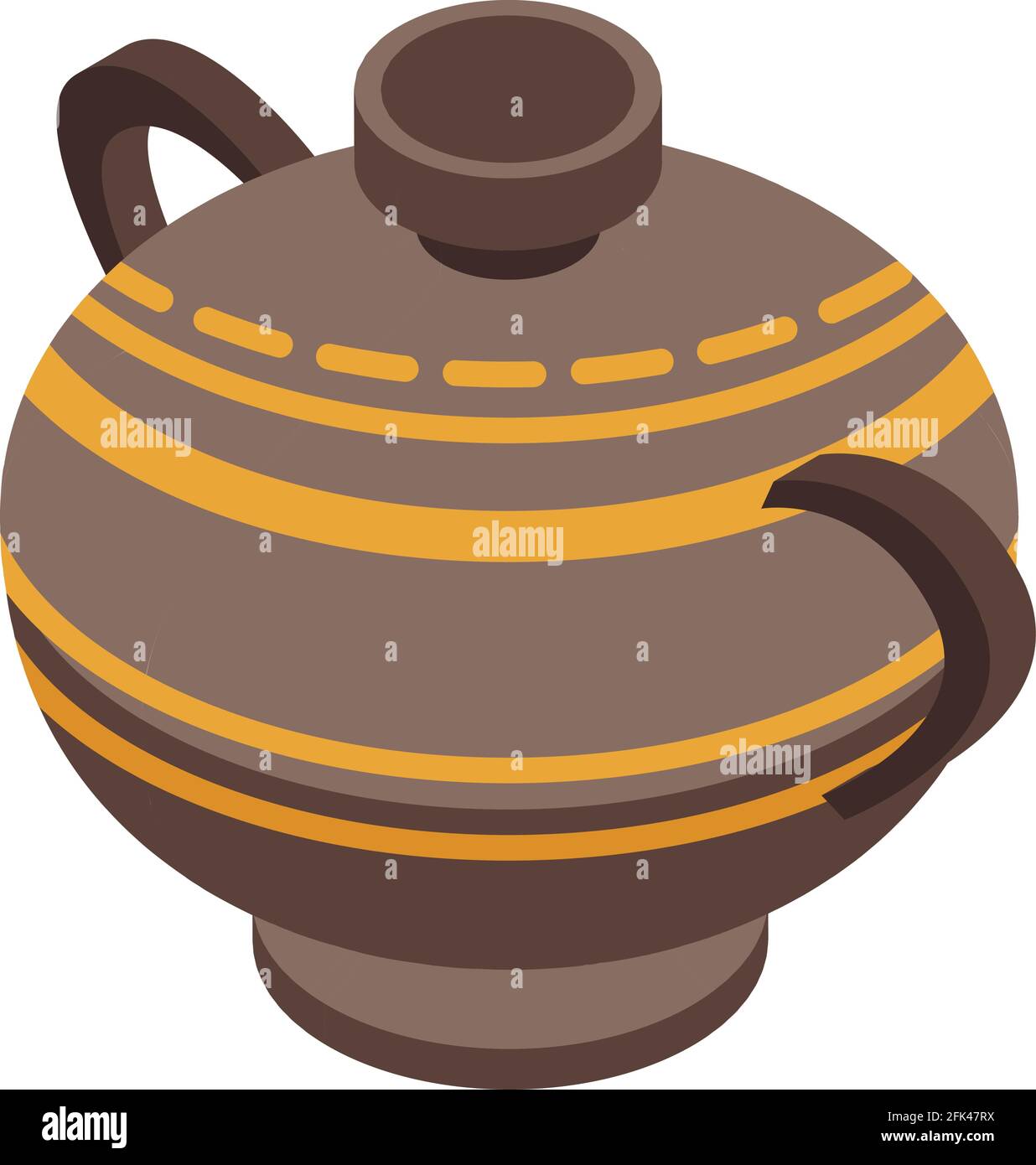 Icône de la brochure sur le stockage. Icône vectorielle Isométrique de stockage pour la conception de sites Web isolée sur fond blanc Illustration de Vecteur