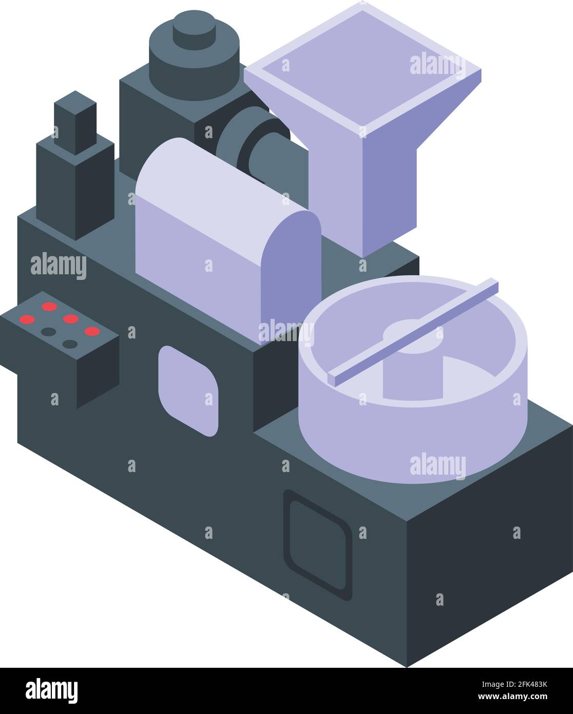 Icône de la machine à rôtir. Isométrique de l'icône de vecteur machine Roaster pour la conception de sites Web isolée sur fond blanc Illustration de Vecteur
