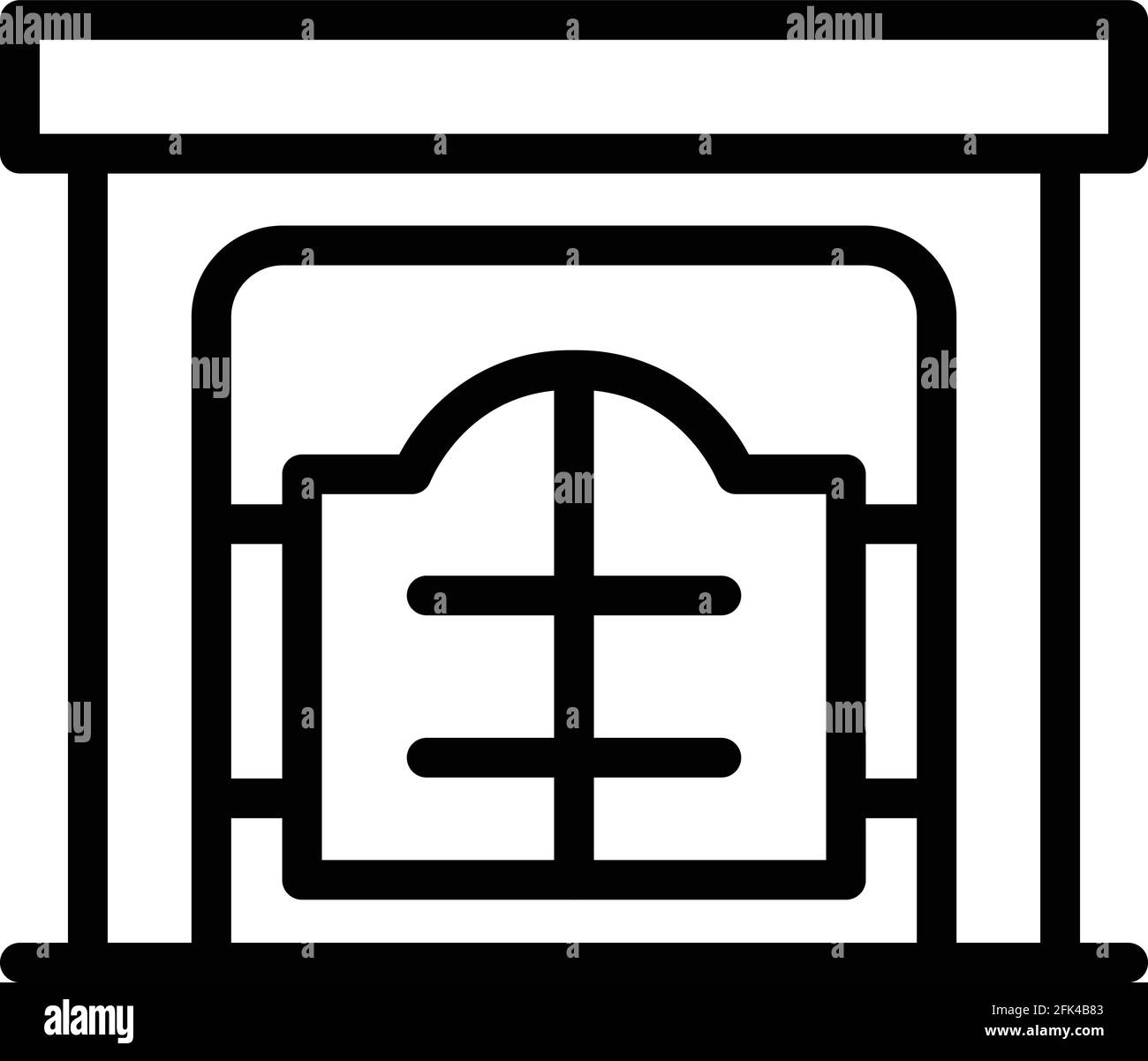 Icône Ranch Gate. Outline Ranch Gate Vector Icon pour la conception de sites Web isolé sur fond blanc Illustration de Vecteur