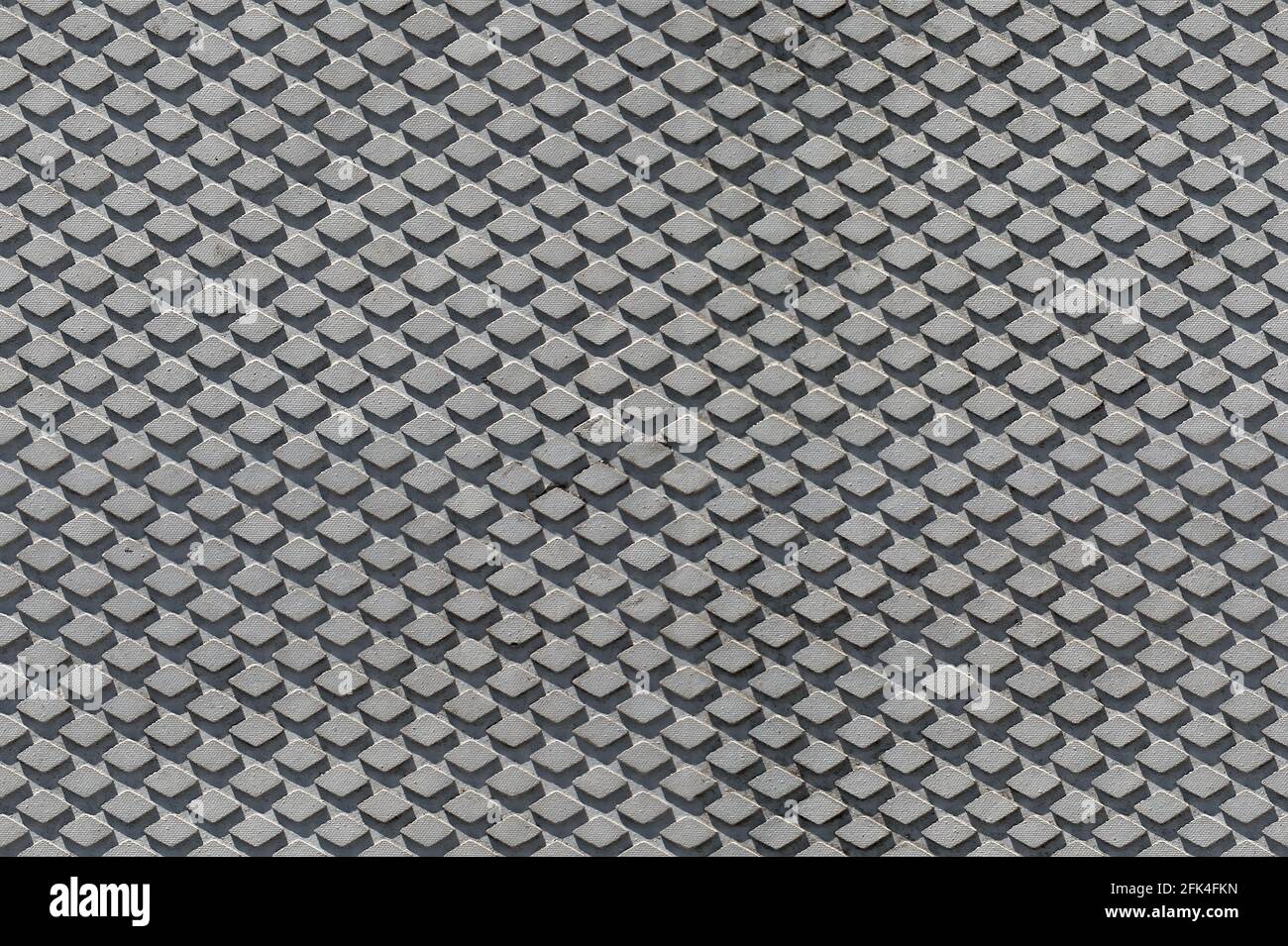 Texture sans couture de la plaque de plancher en métal avec motif en losange. Portovenere. Italie. Banque D'Images