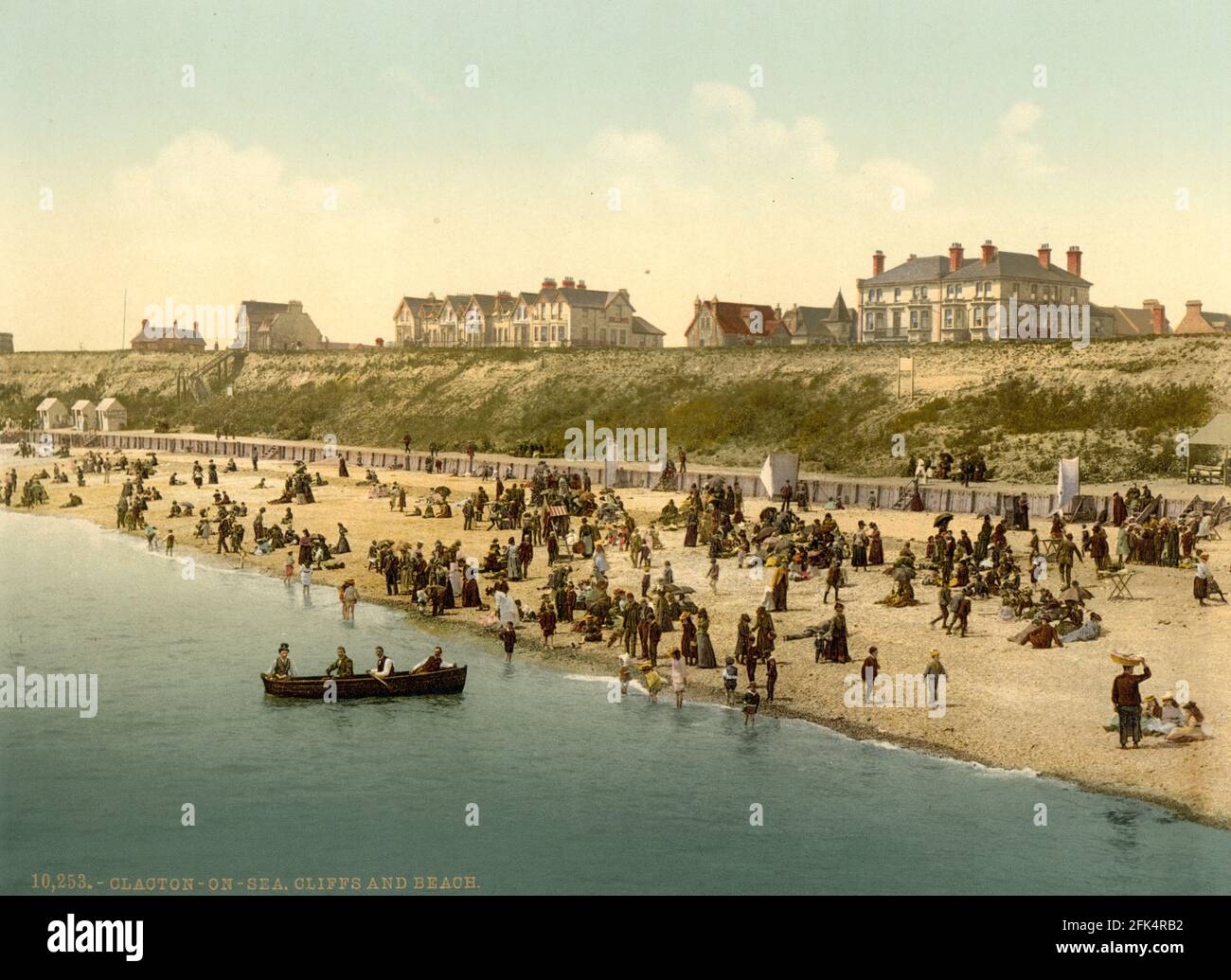 Clacton-on-Sea dans l'Essex vers 1890-1900 Banque D'Images