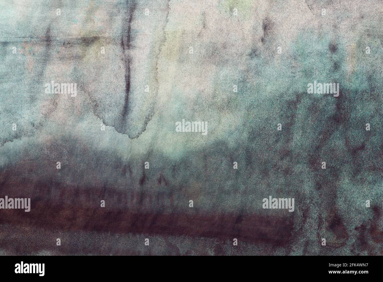 arrière-plan peint aquarelle en gris et bleu Banque D'Images