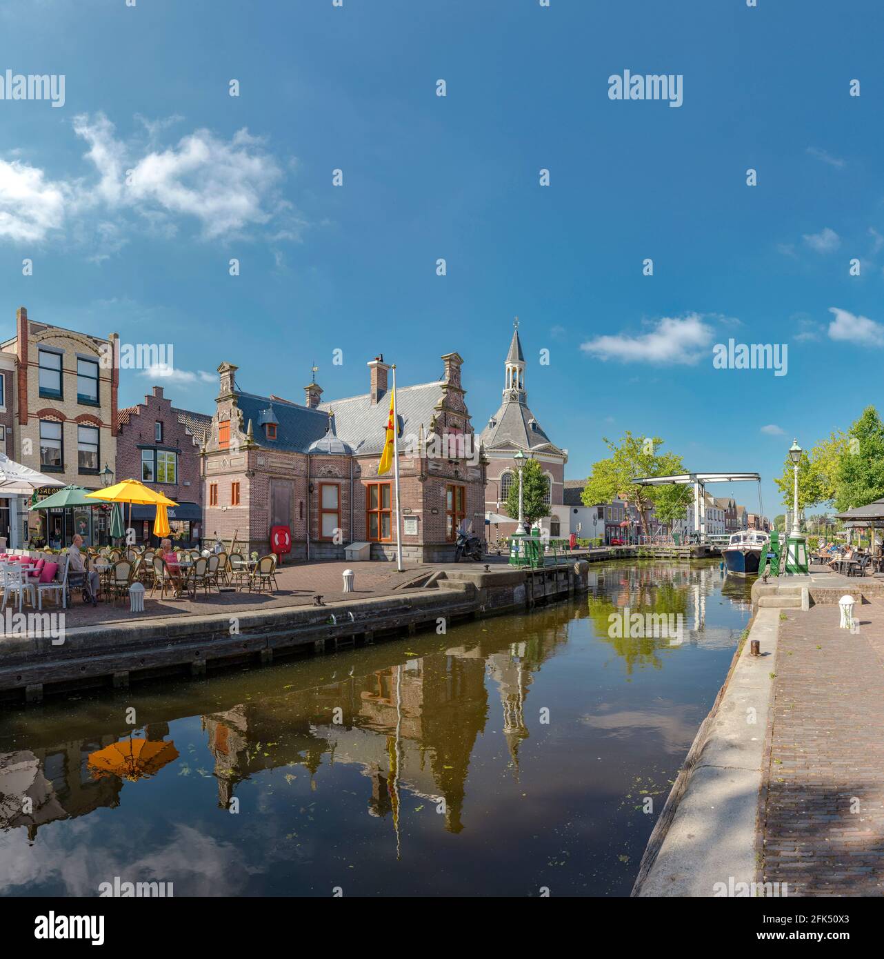 Les écluses du plan d'eau appelé Zuidvliet *** Légende locale ***  Leidschendam, Zuid-Holland, pays-Bas, ville, village, eau, été Photo Stock  - Alamy