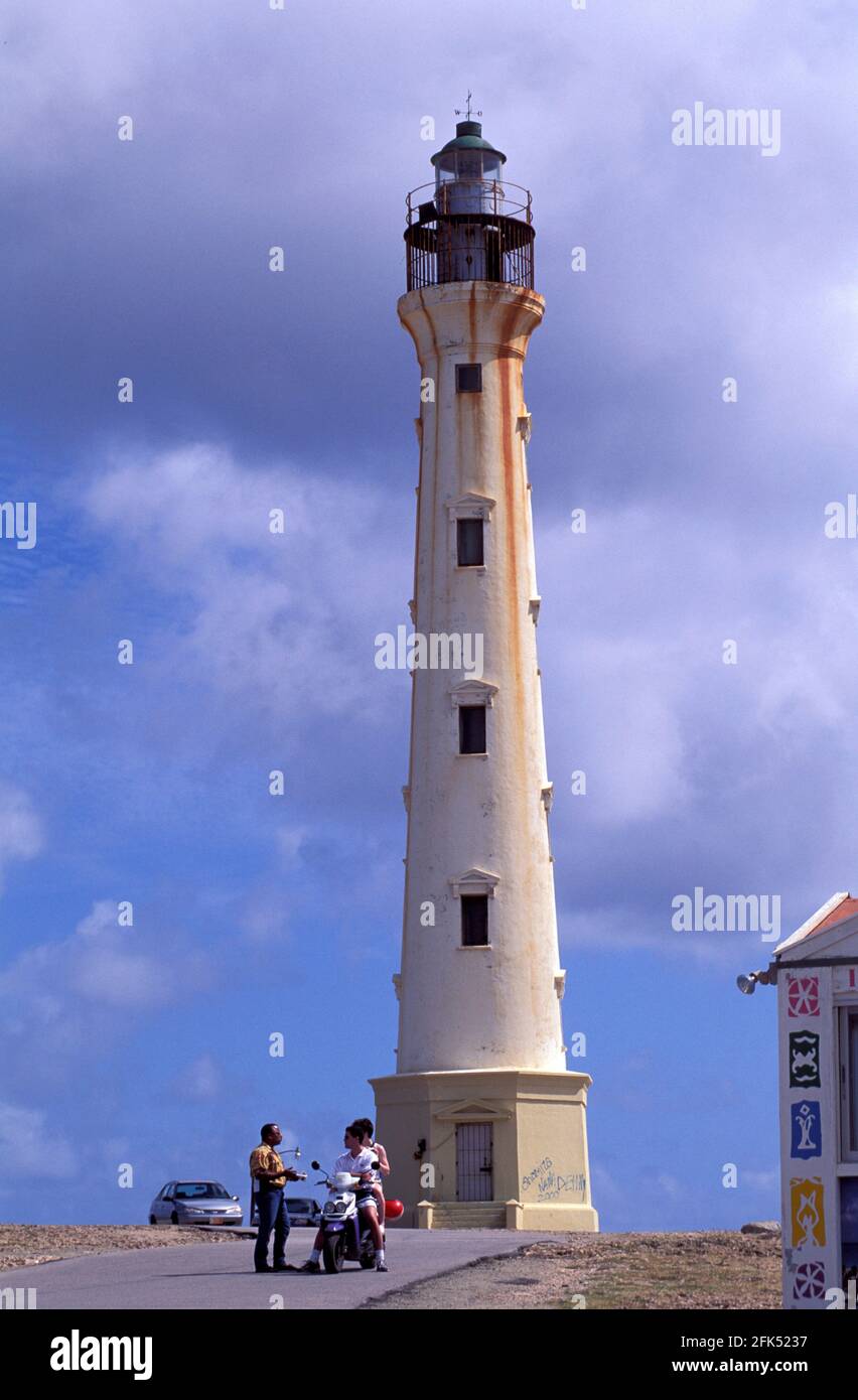 Caraïbes, Îles ABC, Aruba, Royaume des pays-Bas, Antilles néerlandaises, phare de Californie, île, architecture, déplacement Banque D'Images