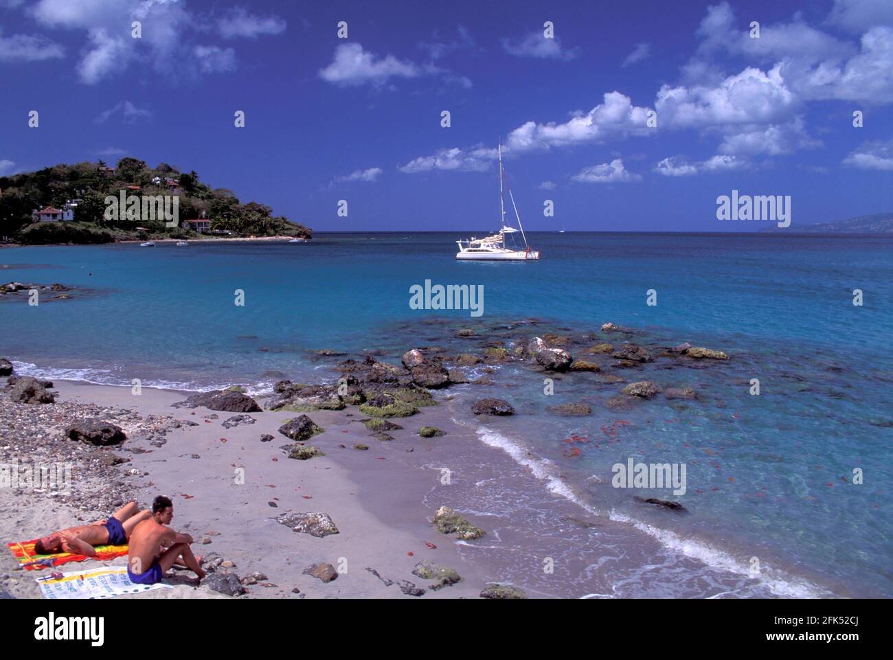 Amérique du Nord, Antilles néerlandaises, Antilles Françaises, Antilles néerlandaises, France, Martinique, Anse Mitan Banque D'Images
