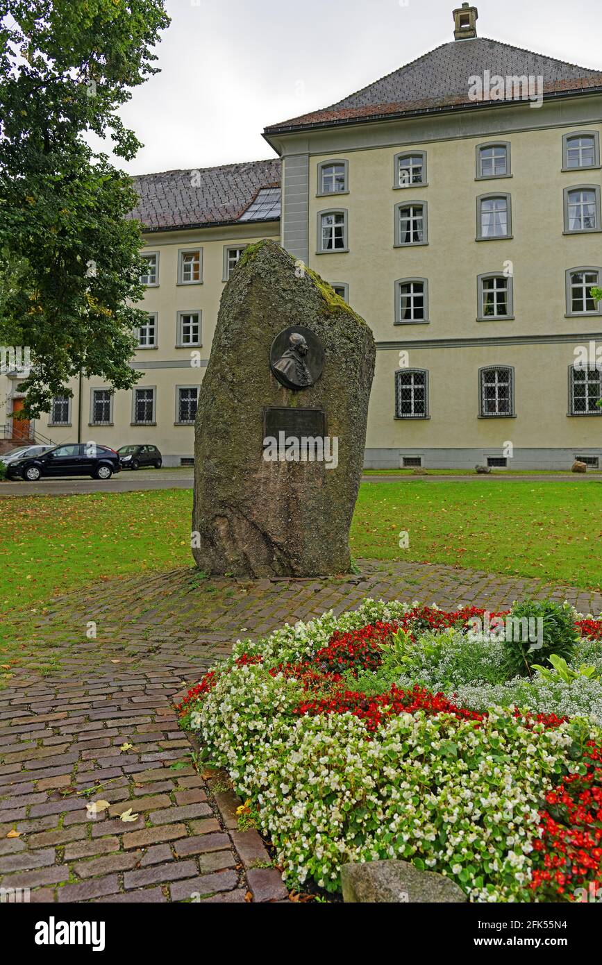 Gedednkstein, Martin Gerbert, 11.08.1720 - 13.05.1793, Fürstabt, Benekiktinerkloster, Sankt Blasien Banque D'Images