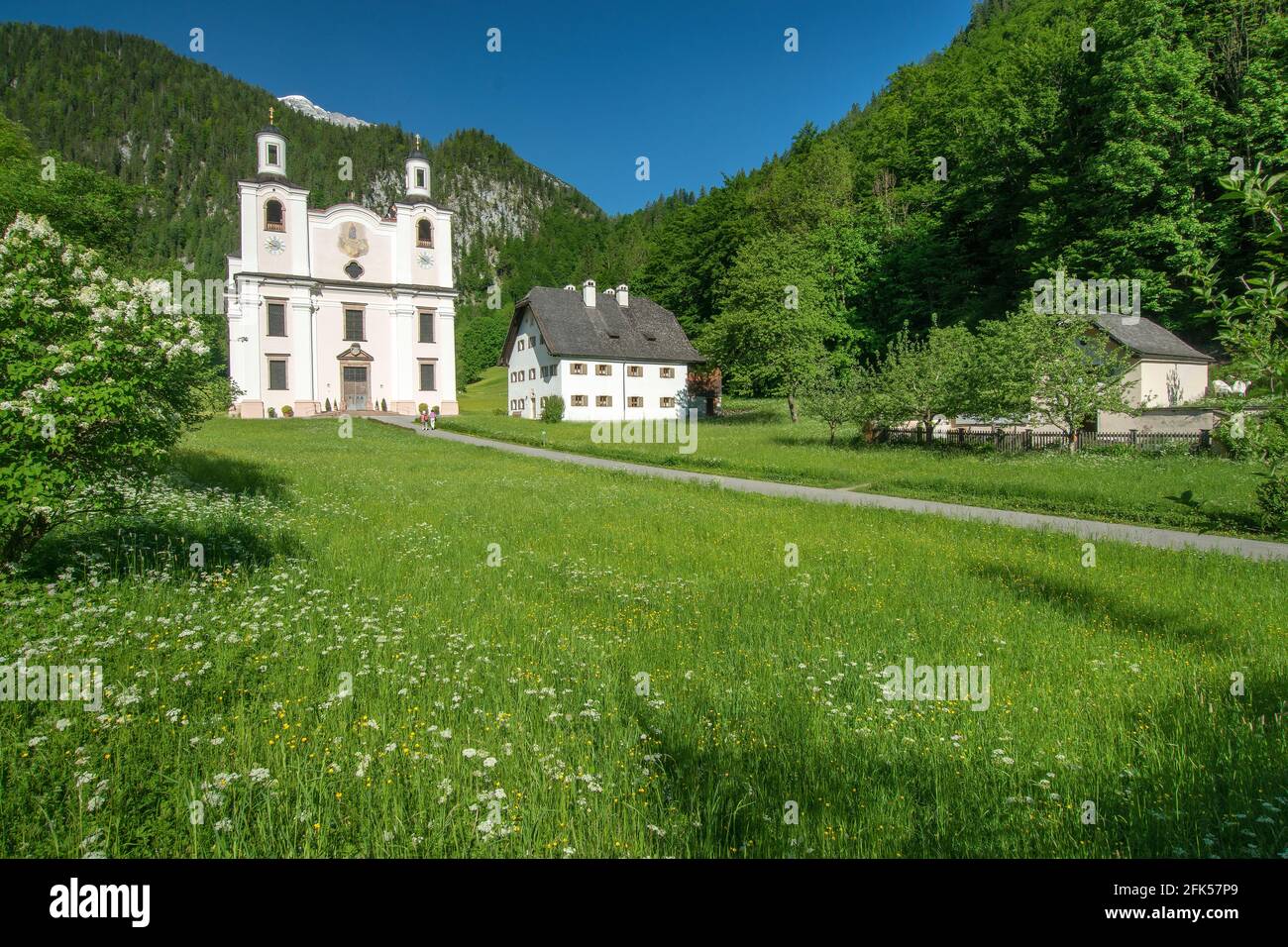 Wallfahrtskirche Maria Kirchental BEI St. Martin BEI Lofer, Salzburger Land, Österreich Banque D'Images