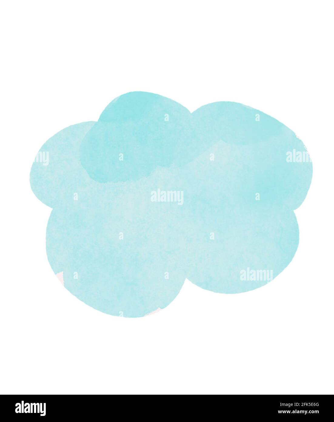 Art de pépinière avec nuage souriant heureux et de la pluie de coeur. Illustration de la Saint-Valentin mignonne. Banque D'Images